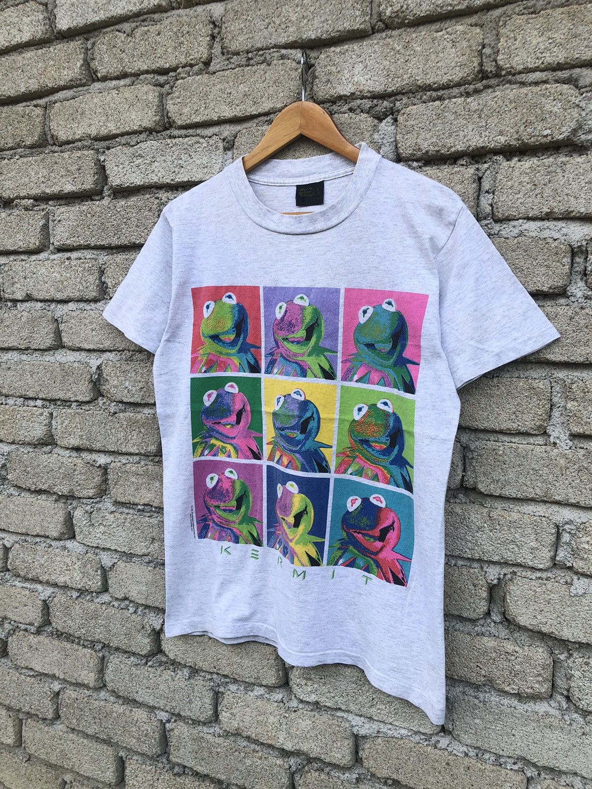 Vintage RARE VTG 90s Kermit The Frog Andy Warhol Pop Art Parody Tee Size US M / EU 48-50 / 2 - 3 Thumbnail