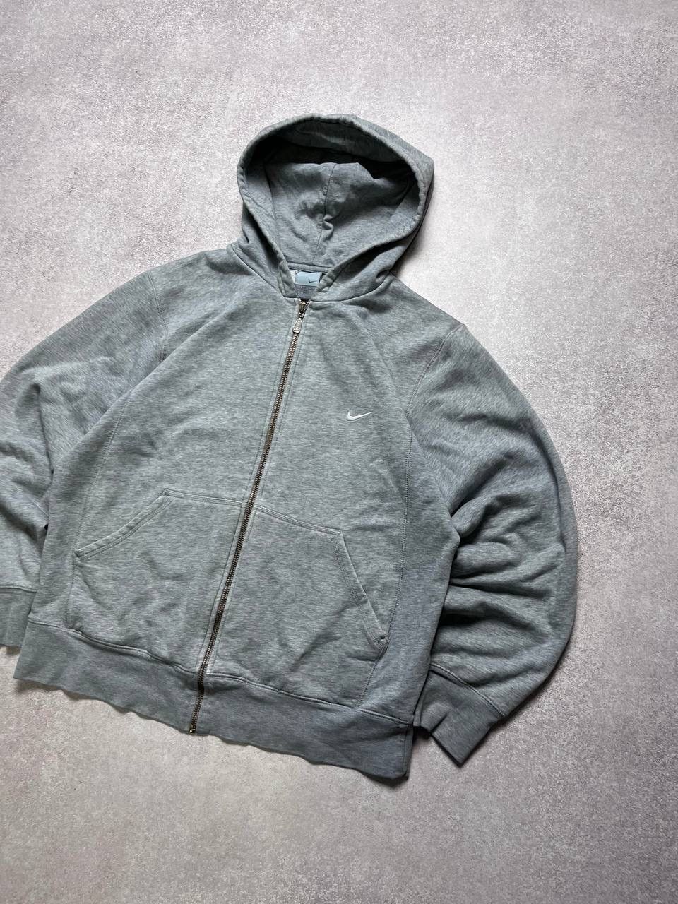 Vintage Vintage Nike Swoosh Boxy Zip Hoodie Y2K M Size US M / EU 48-50 / 2 - 2 Thumbnail