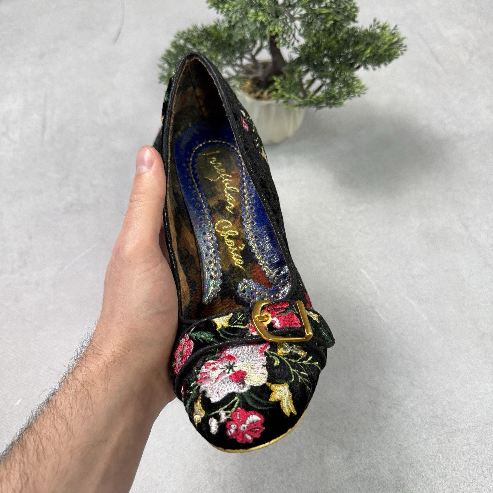 Vintage Irregular Choice Men Floral Heels Avant Garde Pumps 39 Us 9 Size US 9 / IT 39 - 14 Thumbnail