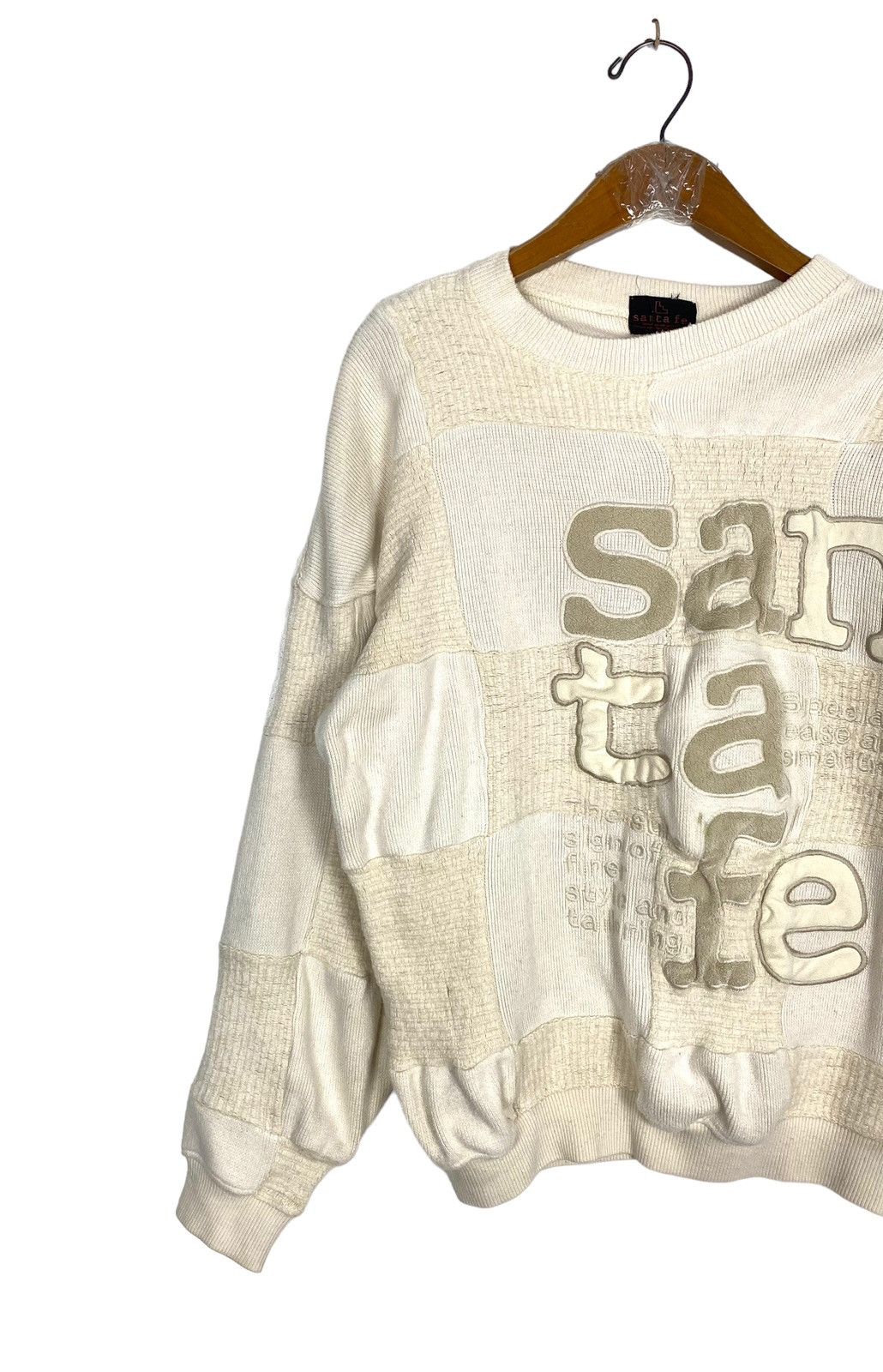 Japanese Brand Rare‼️ Vintage Santafe Patchwork Sweatshirt Made in Japan Size US M / EU 48-50 / 2 - 2 Thumbnail