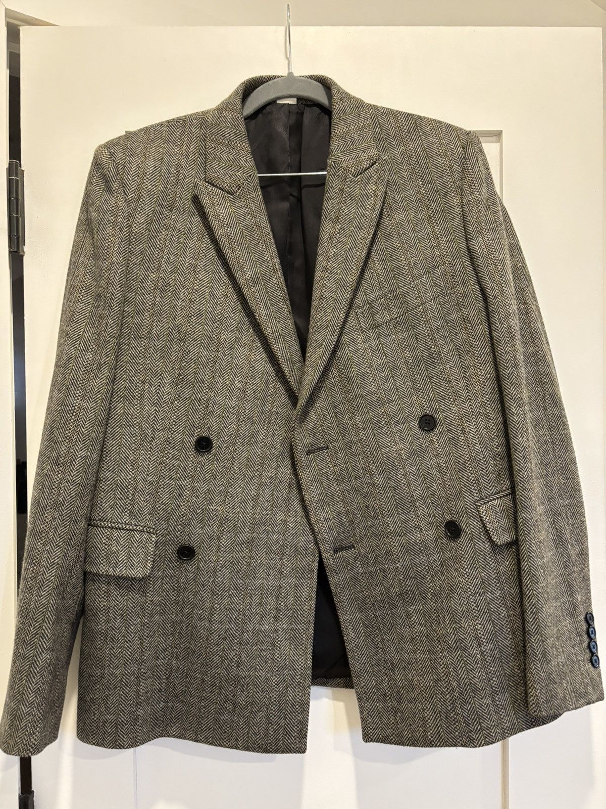 Stella McCartney Stella McCartney Wool Double Breasted Blazer in Brown Size 38R - 6 Thumbnail