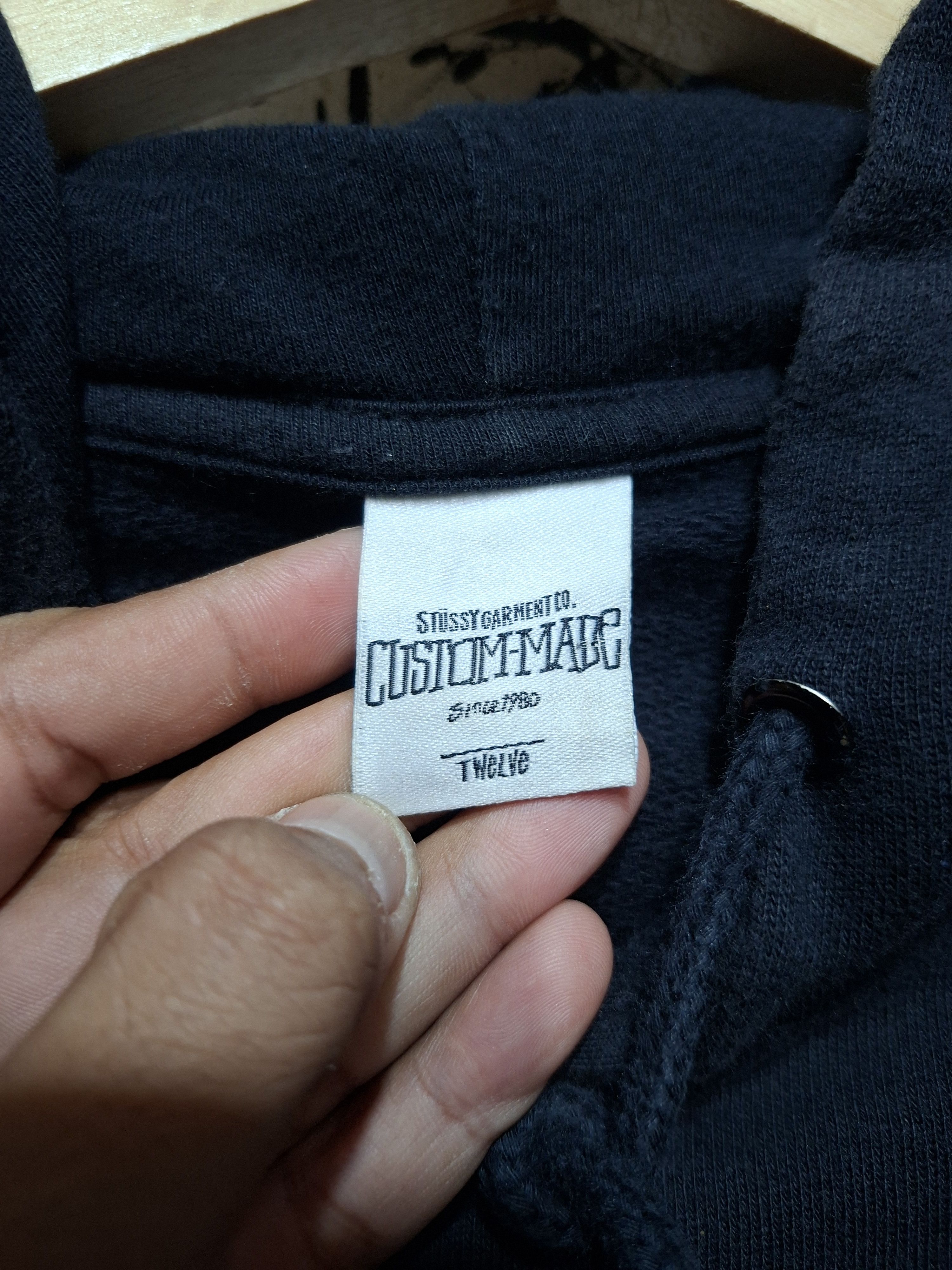 Stussy STUSSY SIGNATURE EMBROIDERED LOGO CROPPED HOODIE Size L / US 10 / IT 46 - 5 Thumbnail