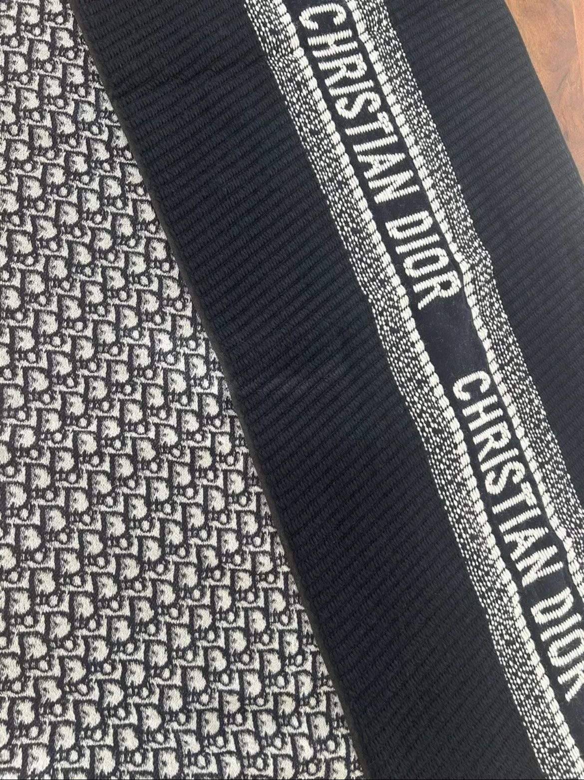 Dior Christian Dior reversible oblique wool scarf | Unisex Size ONE SIZE - 2 Thumbnail