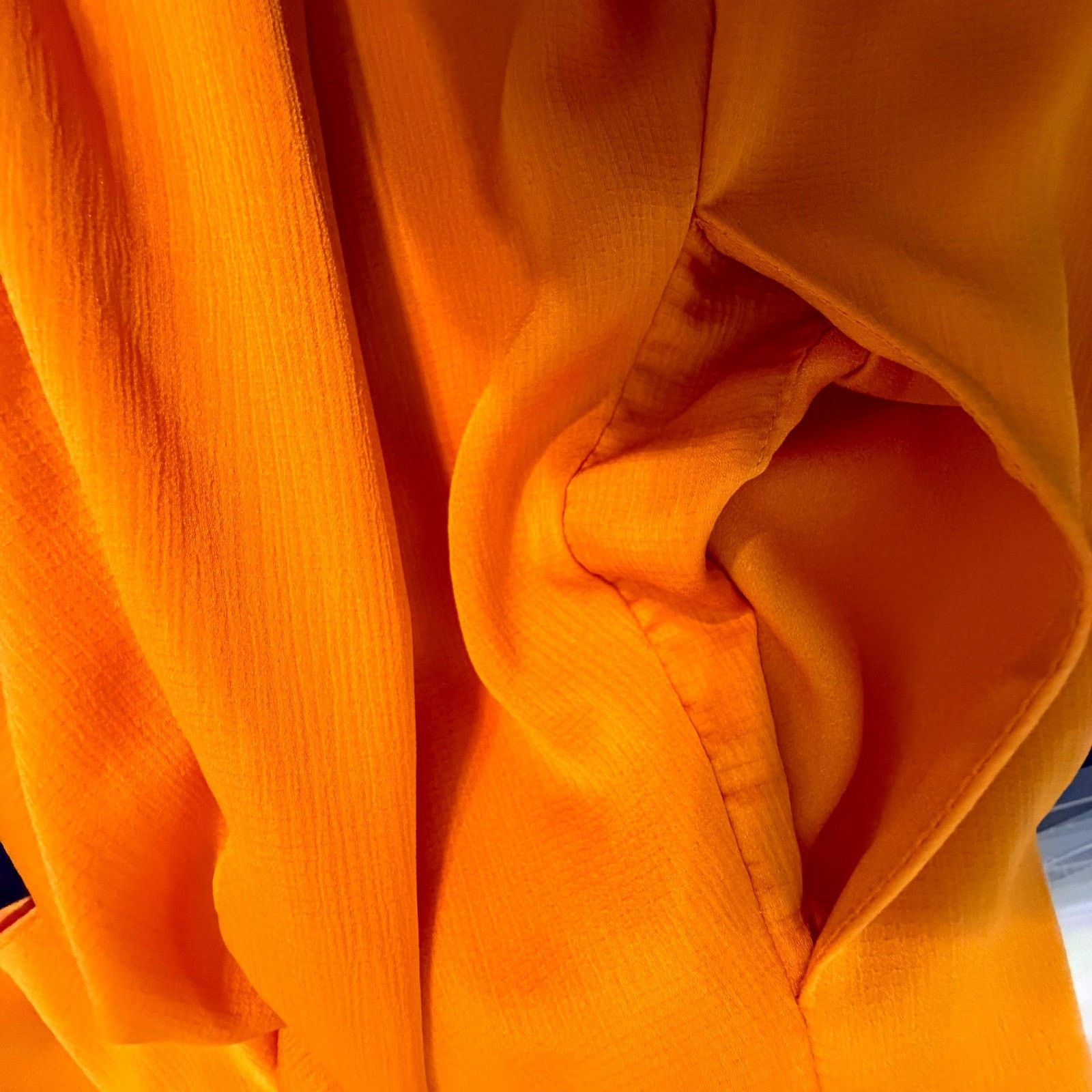 Ted Baker Ted Baker Elsieee Mini Dress Womens 3 Orange Flowy Boho Size XS / US 0-2 / IT 36-38 - 7 Thumbnail