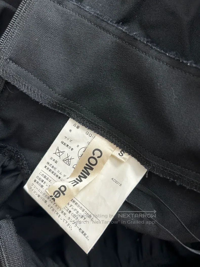 Comme des Garcons Comme Des Garcons size S Main line black wool round half s Size 23" - 8 Thumbnail