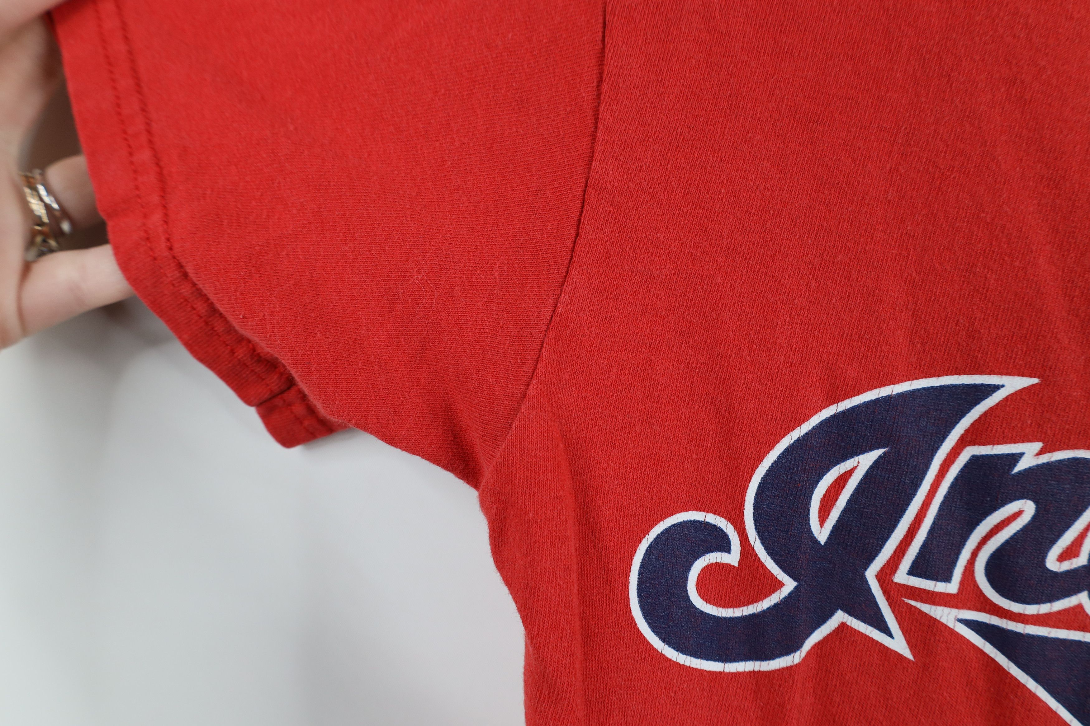 Majestic × Vintage Vintage Majestic Cleveland Indians Baseball Jersey T-Shirt Size US S / EU 44-46 / 1 - 9 Thumbnail