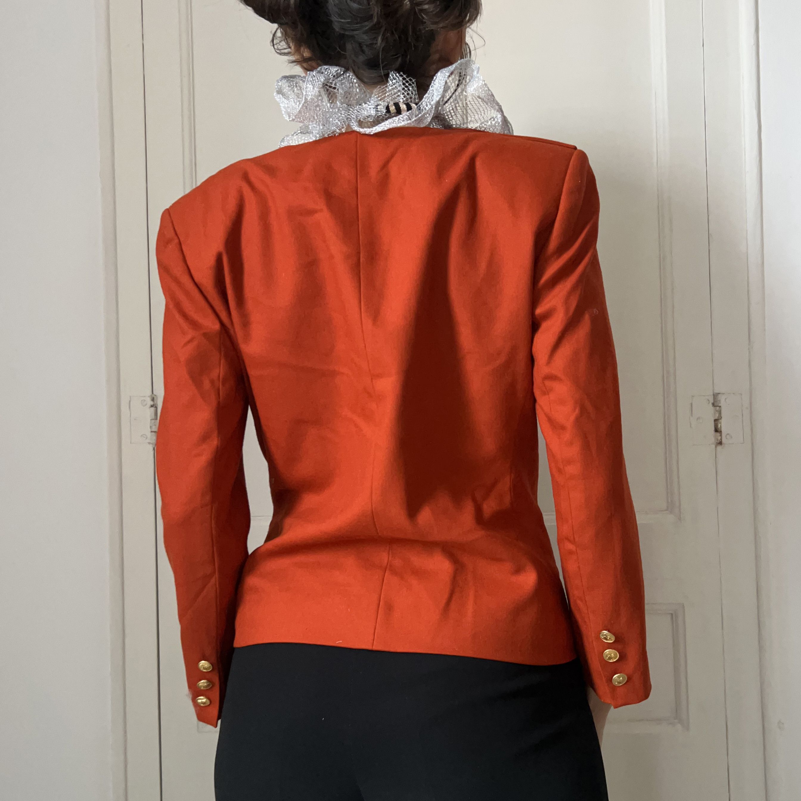 Custommade Hand Painted Joan of Arc Wool Blazer Size M / US 6-8 / IT 42-44 - 3 Thumbnail