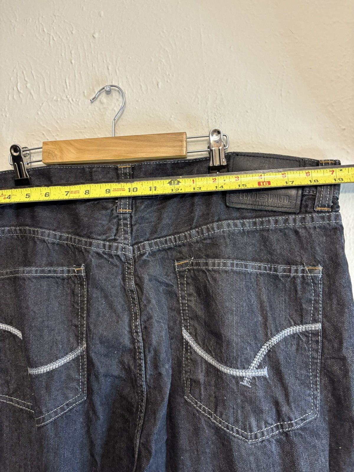 Ecko Unltd. Baggy Y2k Ecko Unltd black denim jeans size 38x32 Size US 38 / EU 54 - 4 Thumbnail