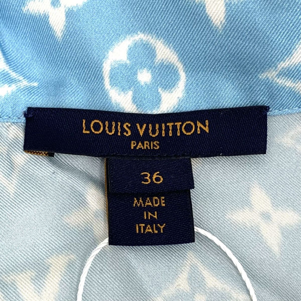 Louis Vuitton Louis Vuitton Monogram Silk Short Sleeve Shirt K26WX Size S / US 4 / IT 40 - 5 Thumbnail