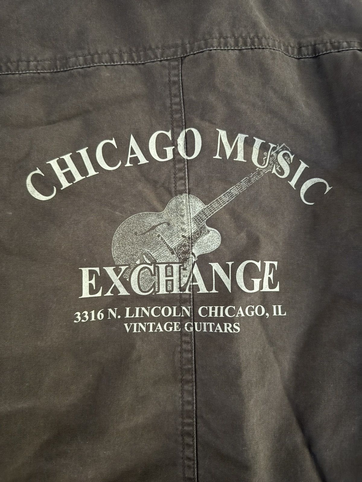 Vintage vintage chicago music vtg guitar thrashed flight jacket coat Size US L / EU 52-54 / 3 - 4 Thumbnail