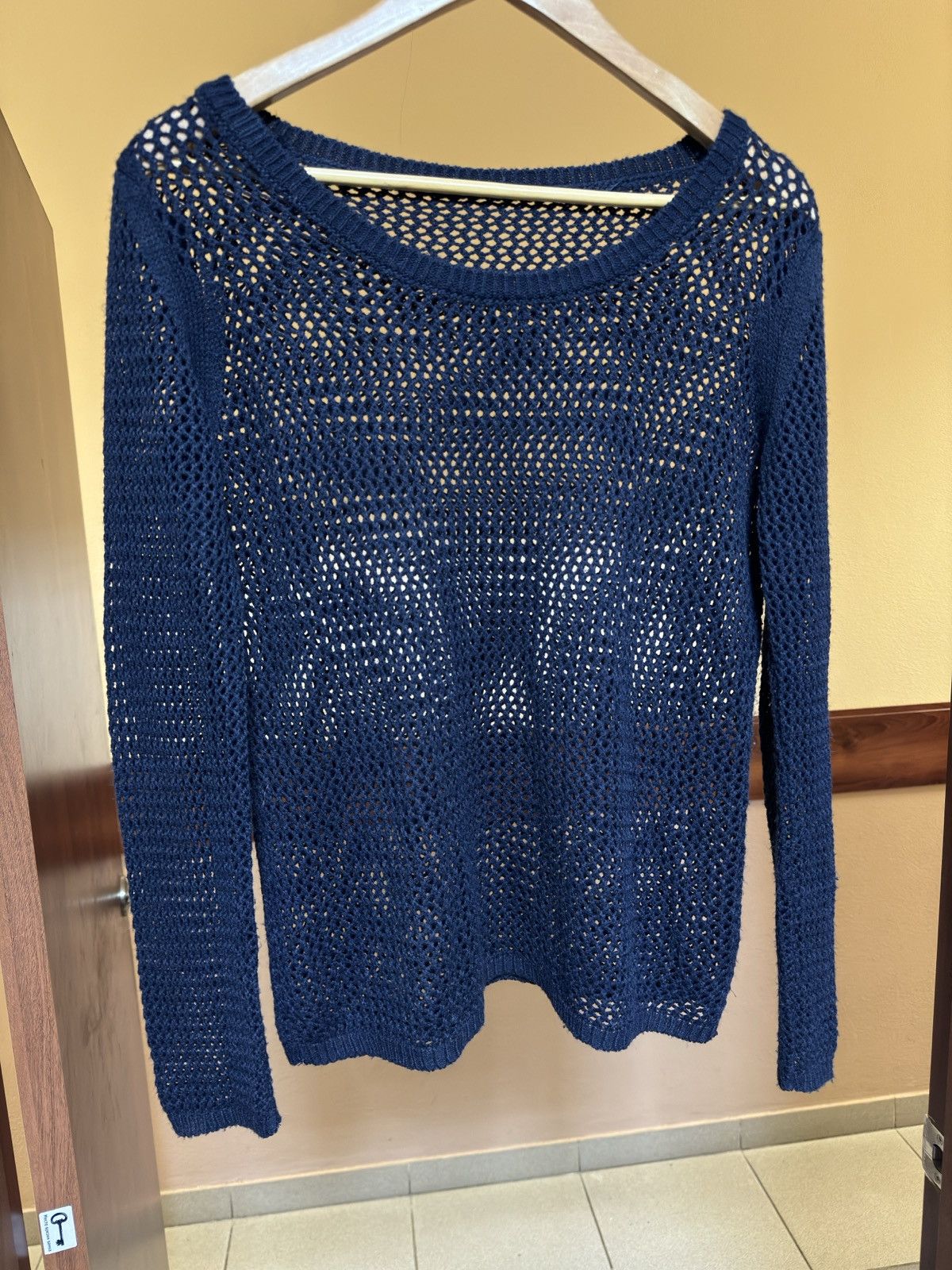 If Six Was Nine × Japanese Brand × Le Grande Bleu (L.G.B.) Vintage Japanese Mesh Knit Sweater Size US M / EU 48-50 / 2 - 2 Thumbnail