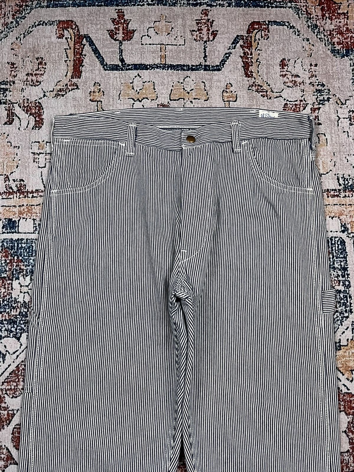 Orslow Vtg Orslow Carpenter Pants Striped Size US 32 / EU 48 - 2 Thumbnail