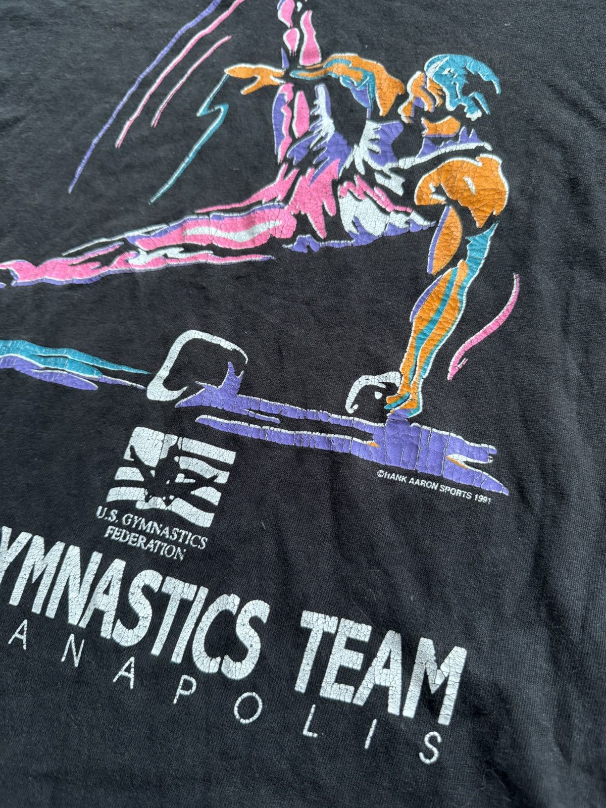 Fruit Of The Loom × Vintage Vintage 90s Fruit Hank Sports 1991 tee Size US L / EU 52-54 / 3 - 6 Thumbnail