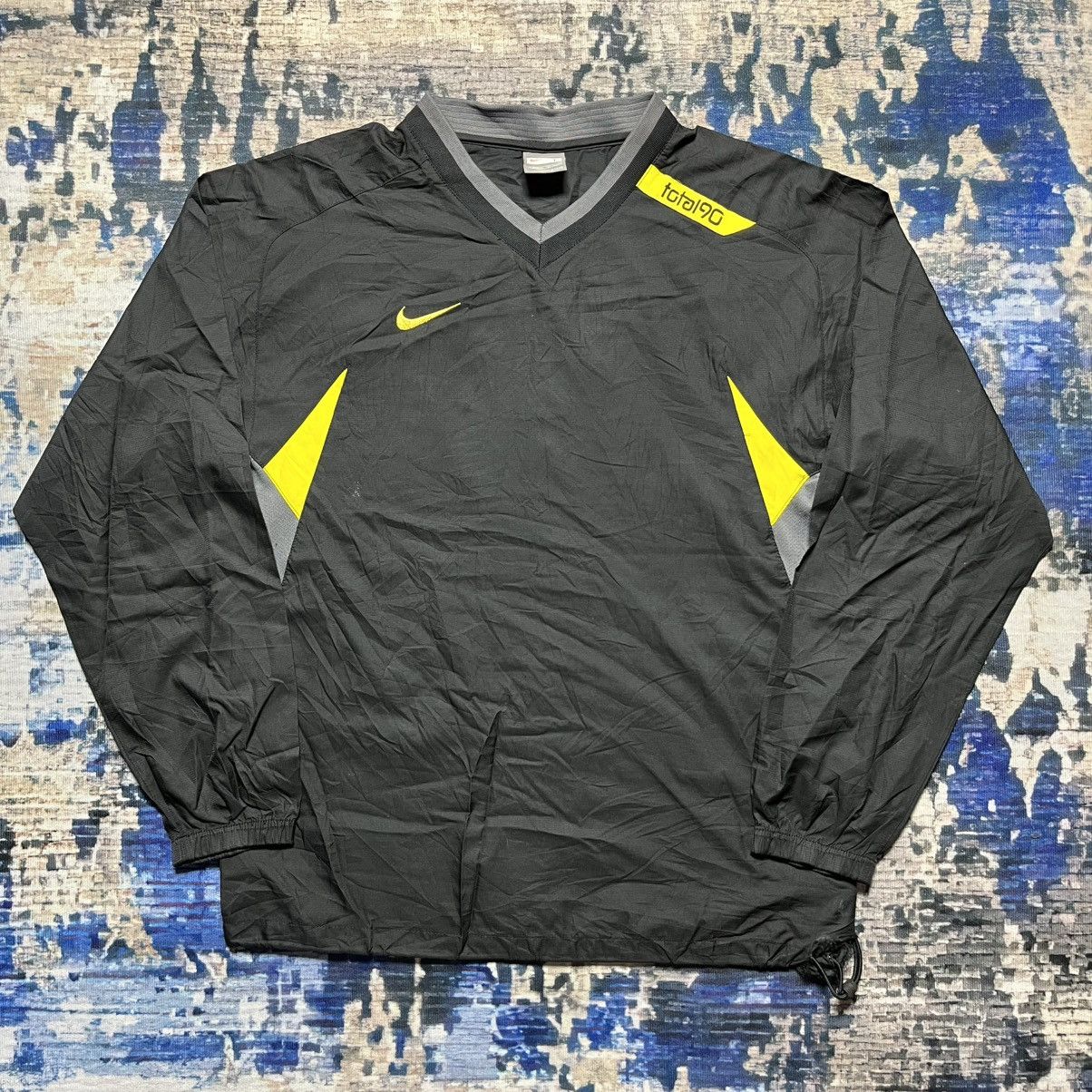 Nike 💥Vintage Nike Total 90 Y2K Side Swoosh Long Sleeve Jersey Size US L / EU 52-54 / 3 - 1 Thumbnail