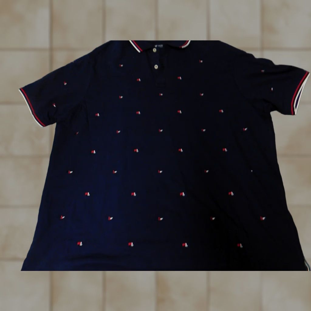 Cremieux Cremieux Polo Shirt XL Blue Short Sleeve Button-Down Collar Logo Golf Sports Collection Mens Regular Size US XL / EU 56 / 4 - 1 Thumbnail