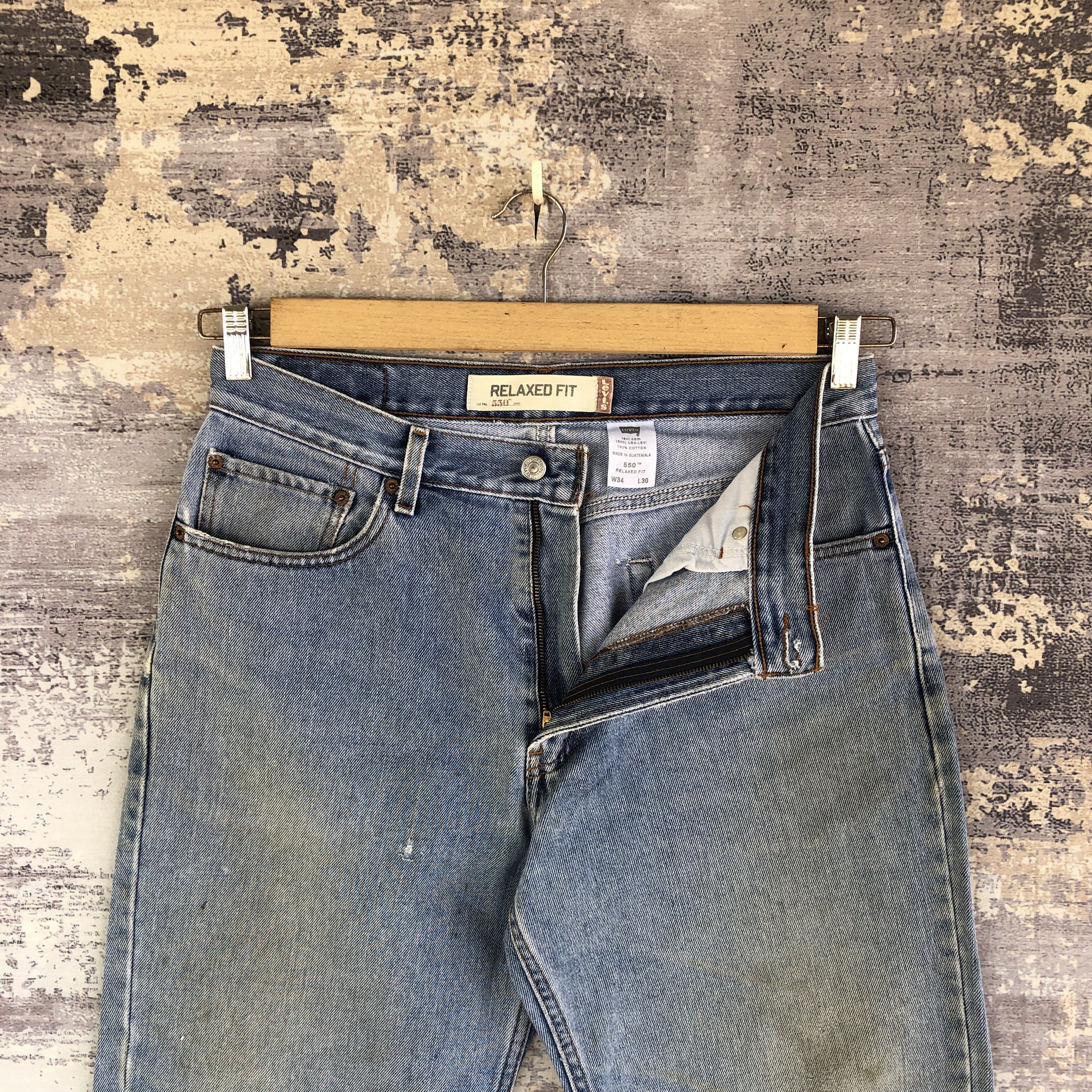 Levi's Vintage Y2K Rusty Levis 550 Baggy Jeans Levi's Faded Denim Size US 32 / EU 48 - 6 Thumbnail