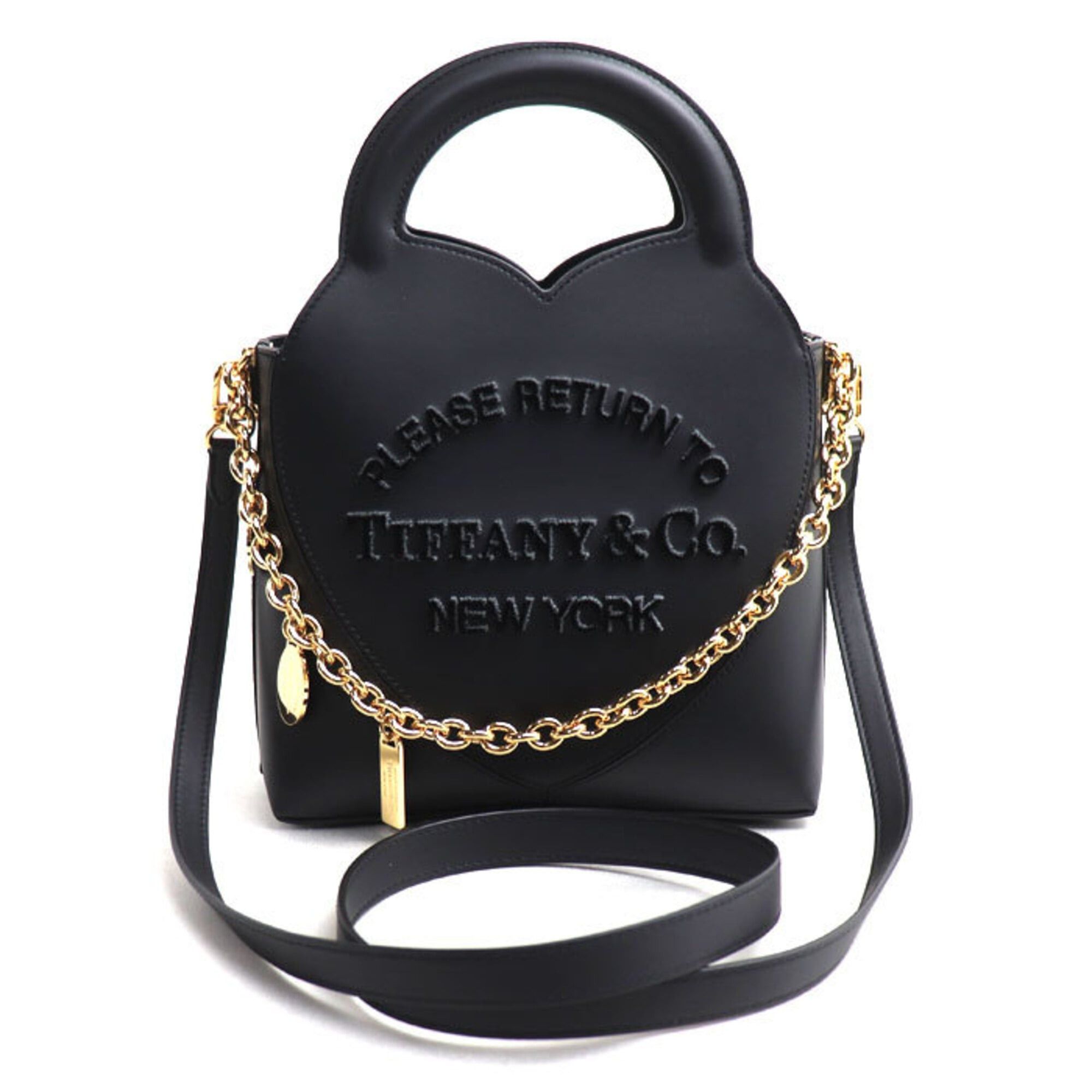 Tiffany & Co. TIFFANY&Co. Tiffany & Co. Return to 2-Way Shoulder Bag with Mini Charm, Black, Women's Size ONE SIZE - 1 Thumbnail