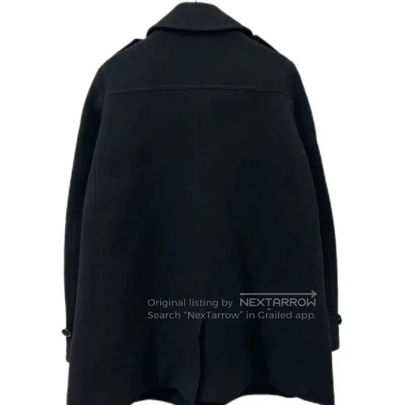 Burberry Burberry Black Wool Women's Trench Coat. Size L / US 10 / IT 46 - 2 Thumbnail