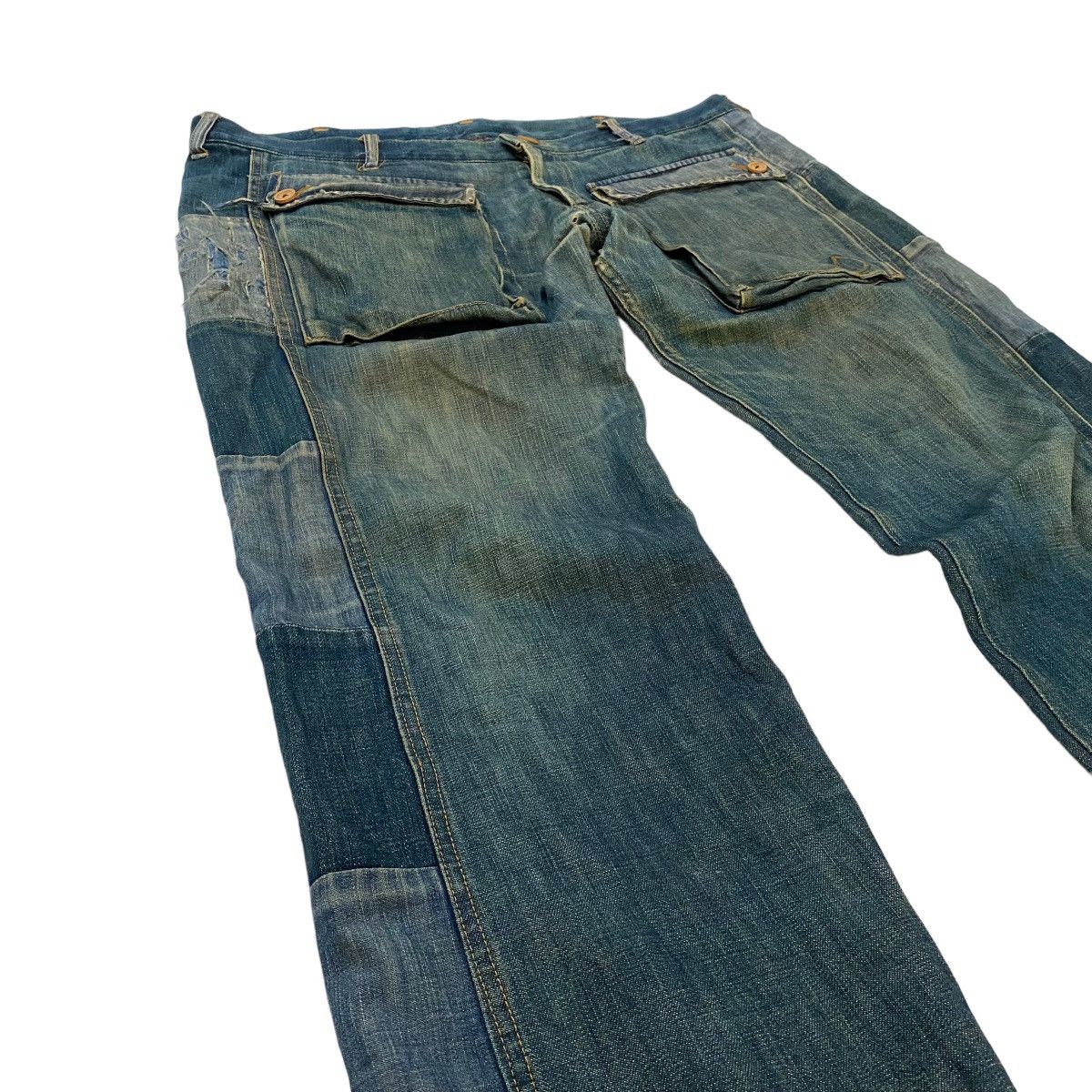 If Six Was Nine × Japanese Brand × Vintage ✨Nice design MASH Kapital inspired jeans Size US 36 / EU 52 - 6 Thumbnail