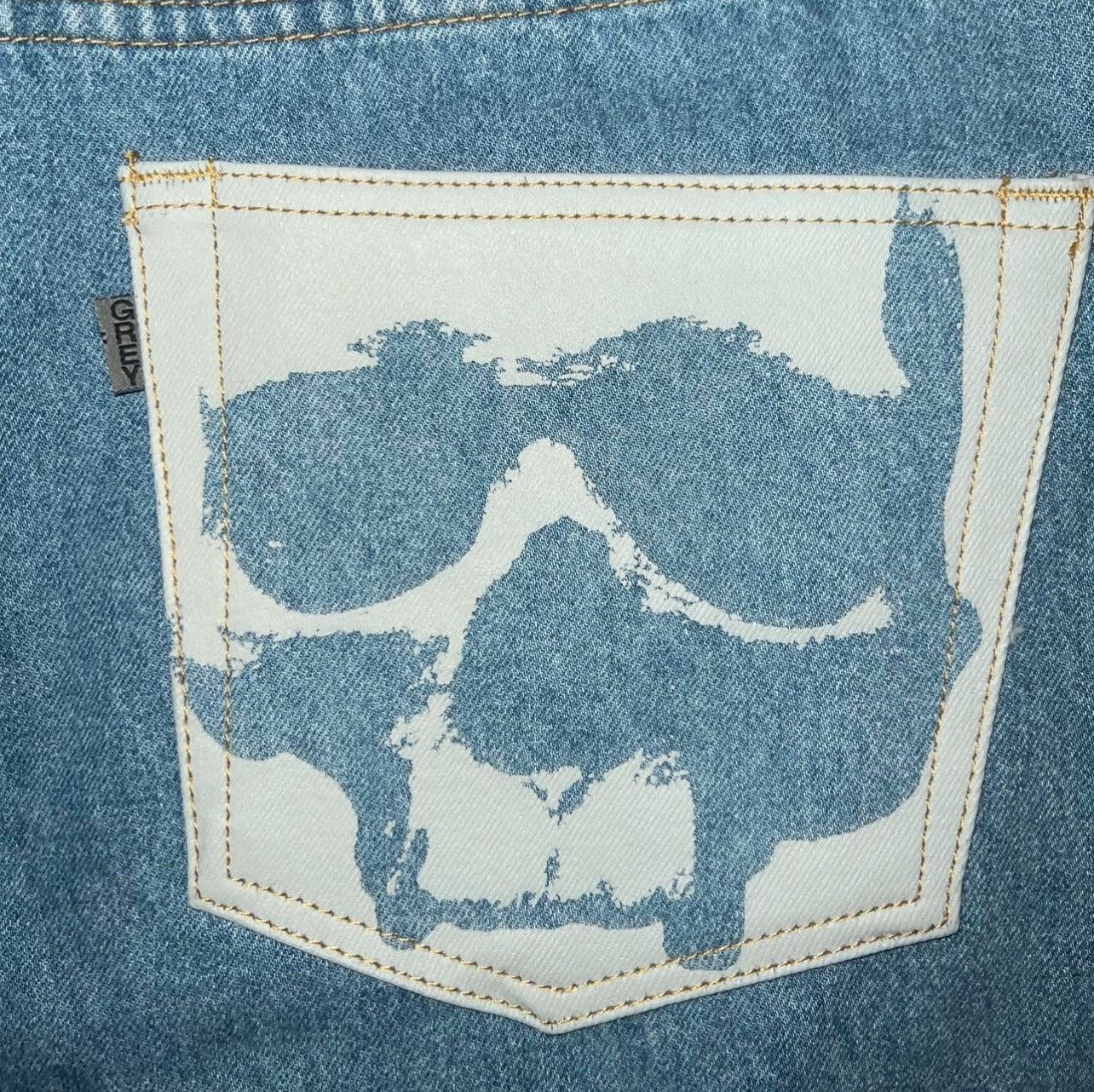G59 Records G59 Skull Denim Jeans Size US 36 / EU 52 - 6 Thumbnail