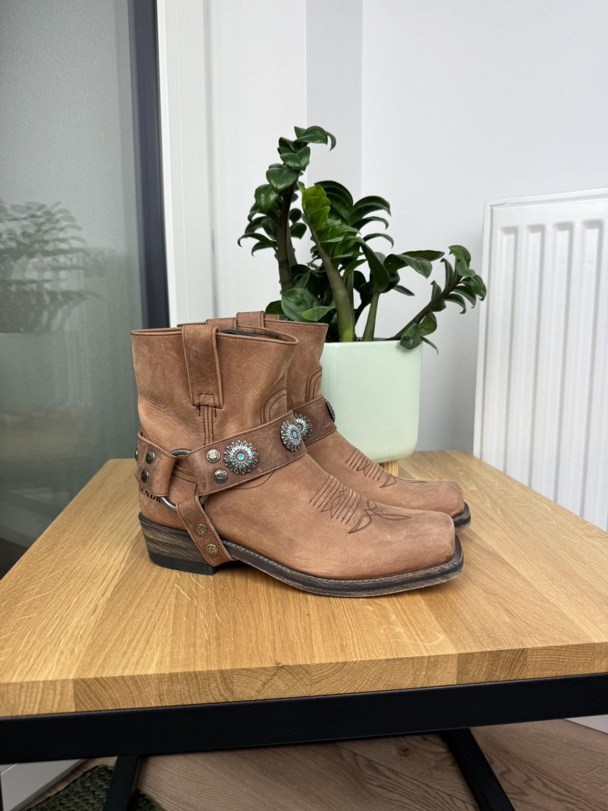 Sendra × Vintage Vintage Sendra Women’s Cowboy Leather Boots Size US 6 / IT 36 - 1 Thumbnail