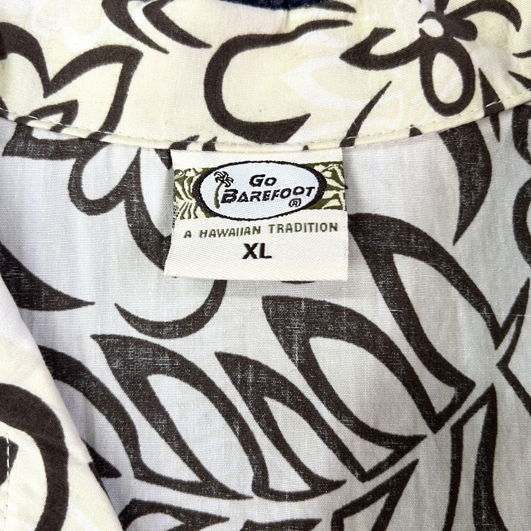 Vivobarefoot VINTAGE Go Barefoot Hawaiian Shirt Mens XL Beige Brown Floral Kings Hawaiian Cotton Size US XL / EU 56 / 4 - 3 Thumbnail