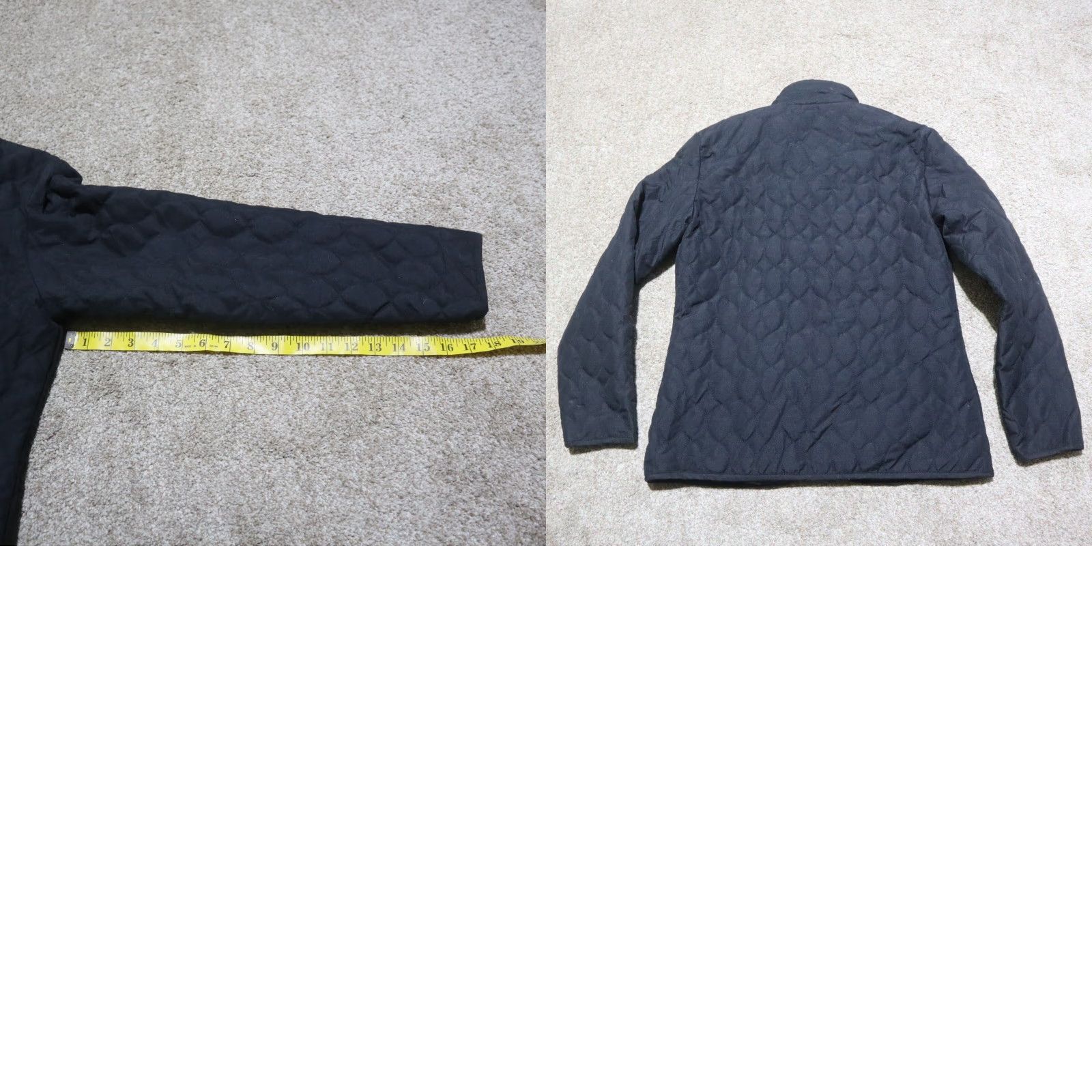 Vintage KIM ROGERS Black Dimond Stitch Long Sleeve Jacket Coat Adult Womens Petite Small Size S / US 4 / IT 40 - 8 Thumbnail
