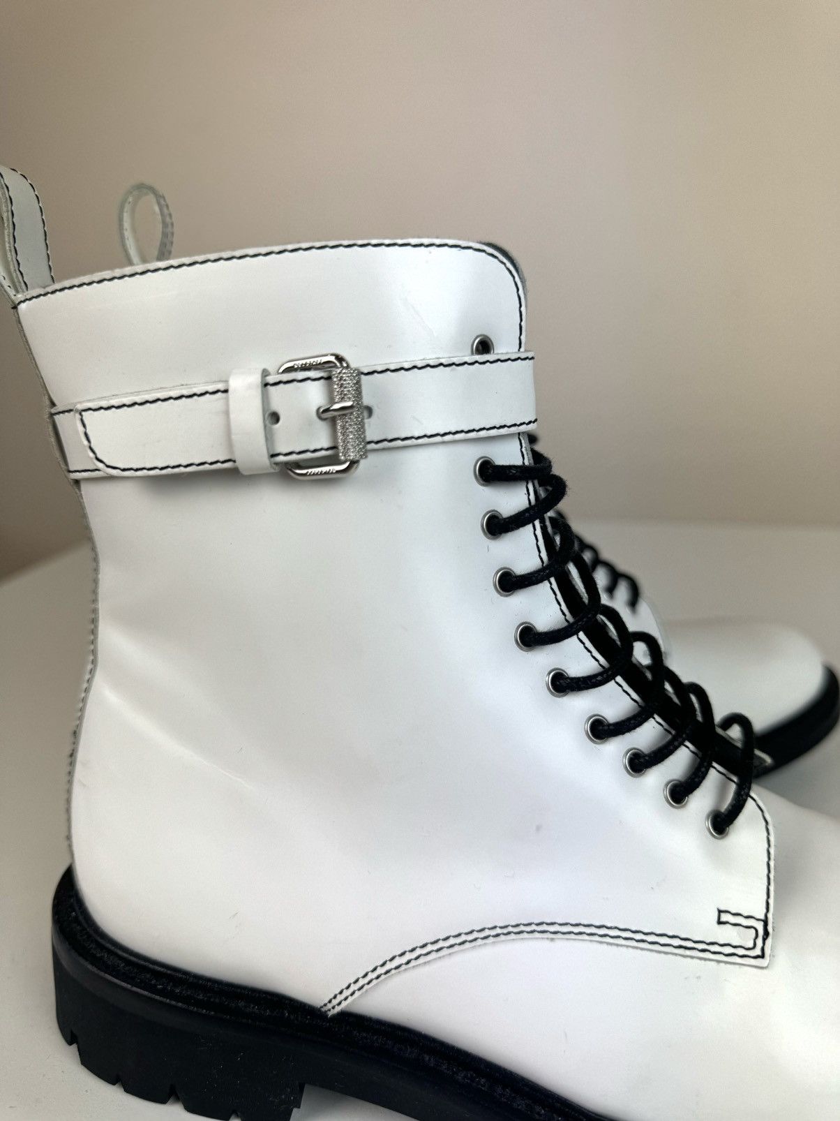 Belstaff Belstaff Finley biker moto lace up boots patent leather 36 Size US 6 / IT 36 - 5 Thumbnail