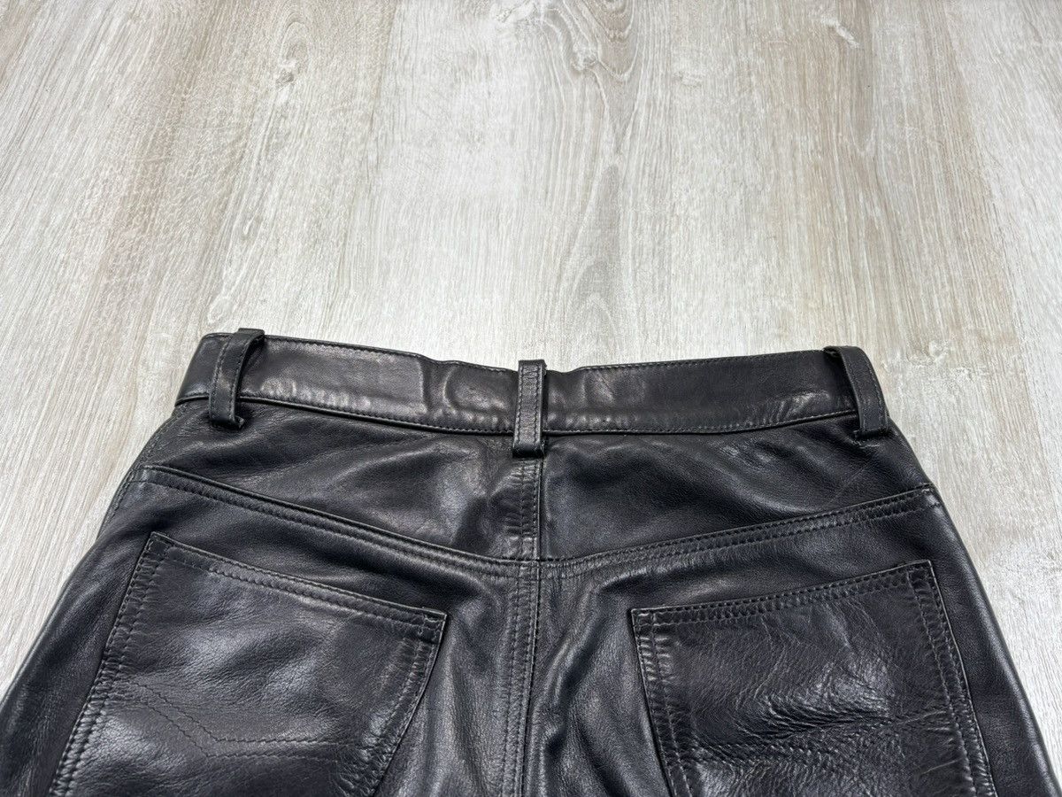 Genuine Leather × Leather × Vintage Womens biker motorcycle leather pants Pantera Size 29 Size 24" / US 00 / IT 34 - 12 Thumbnail