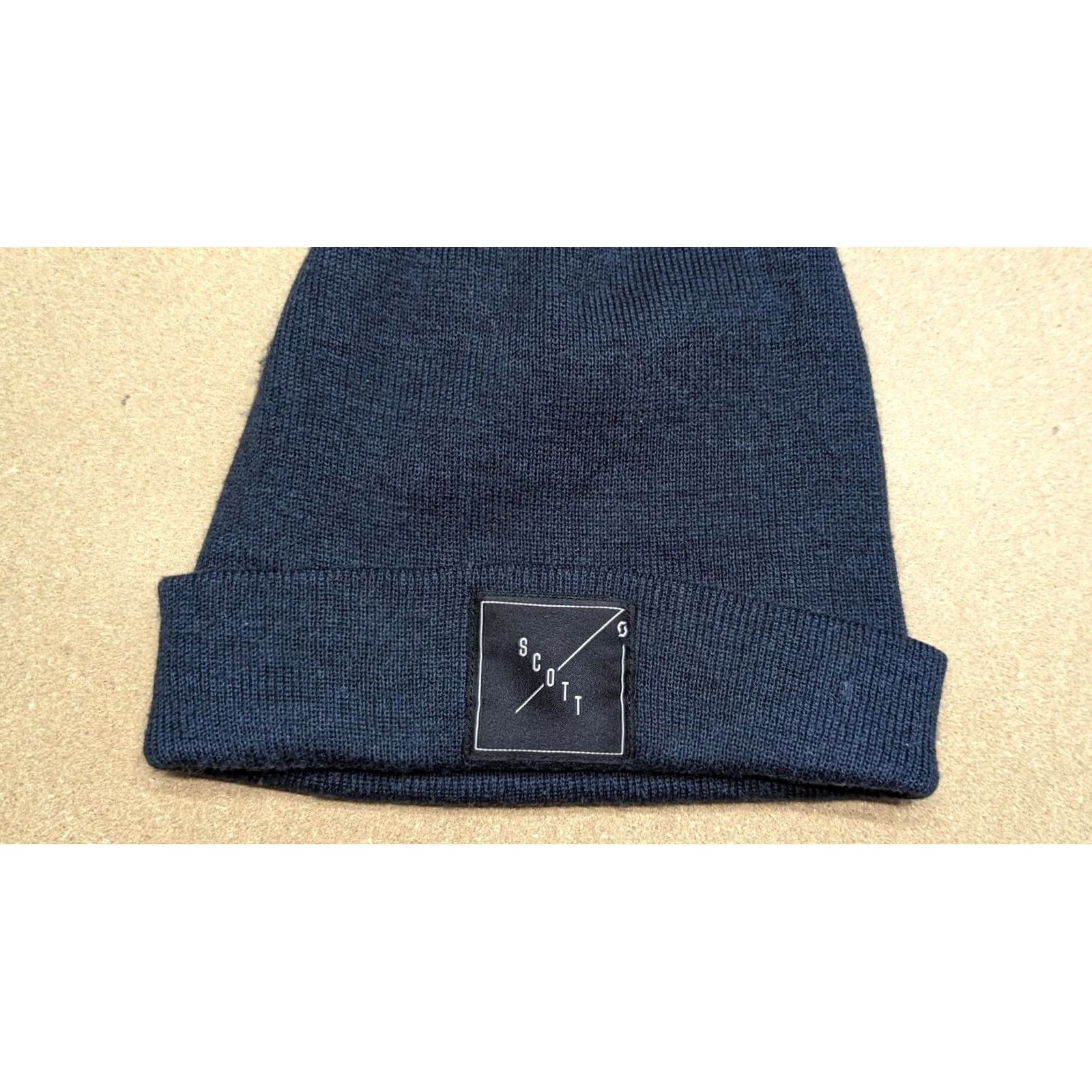 Vintage SCOTT Blue Beanie Hat One Size Cuffed Casual Beanie Unisex Adults Knit Lined Winter Fall Spring Sports Cap Mens Womens Boys Girls Size ONE SIZE - 5 Thumbnail