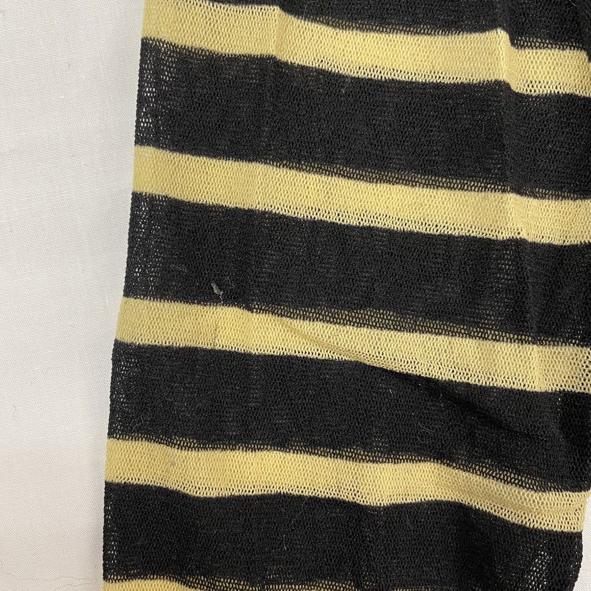 Jean Paul Gaultier 2001 Jean Paul Gaultier Striped Elastic Mesh T-Shirt Vintage Size US M / EU 48-50 / 2 - 7 Thumbnail