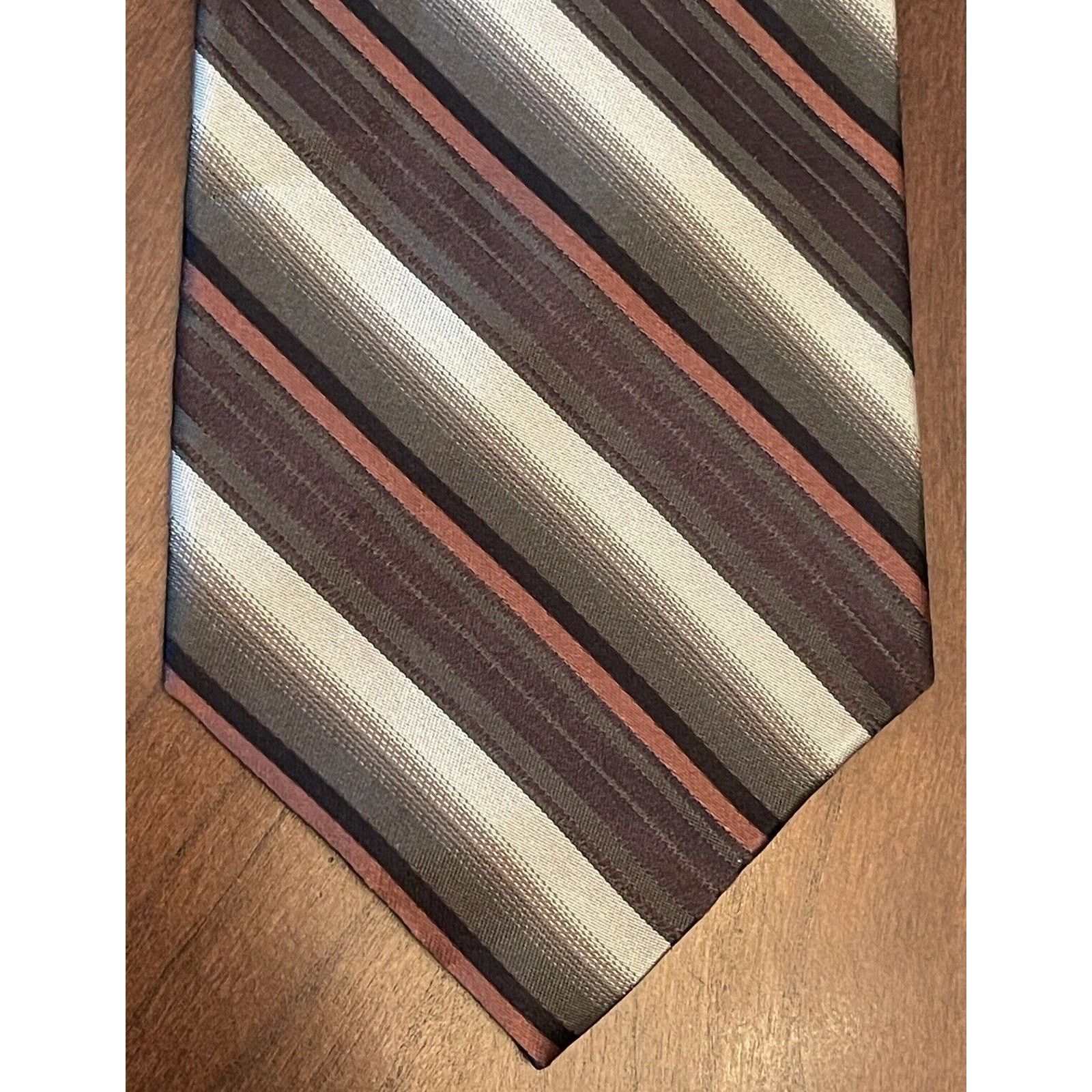Other Paul Dione Green Brown 100% Silk Made In China Size ONE SIZE - 1 Thumbnail