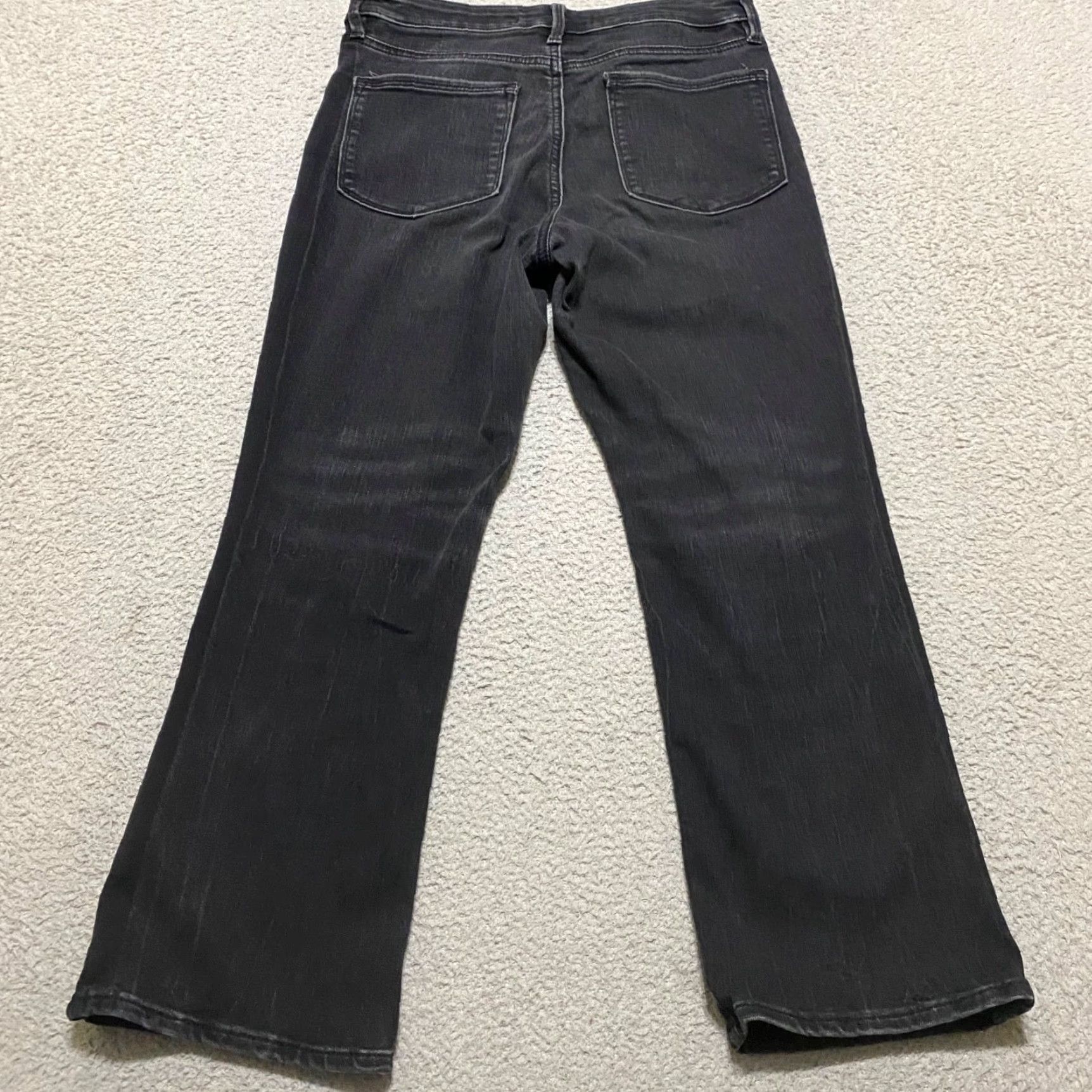 Athleta Athleta Jeans Womens 6P Faded Black Denim Dark Wash High Rise Straight Crop Size 28" / US 6 / IT 42 - 2 Thumbnail