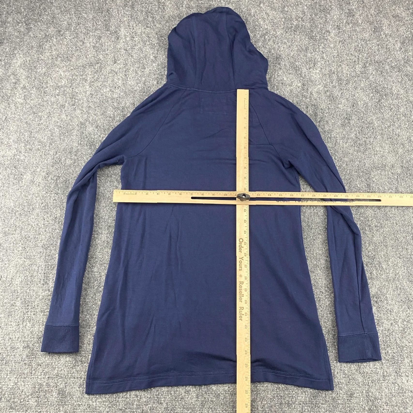 Lilly Pulitzer Lilly Pulitzer Luxletic Hoodie Womens XS Navy Blue Modal Pullover Pockets Lounge Top Size XS / US 0-2 / IT 36-38 - 4 Thumbnail