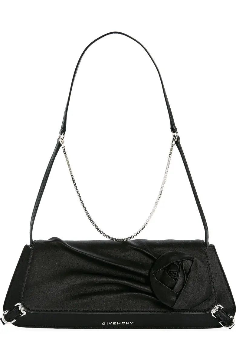 Givenchy o1srvl11e0625 Size:OS/Voyou East/West Shoulder Bag in Black Size ONE SIZE - 1 Thumbnail