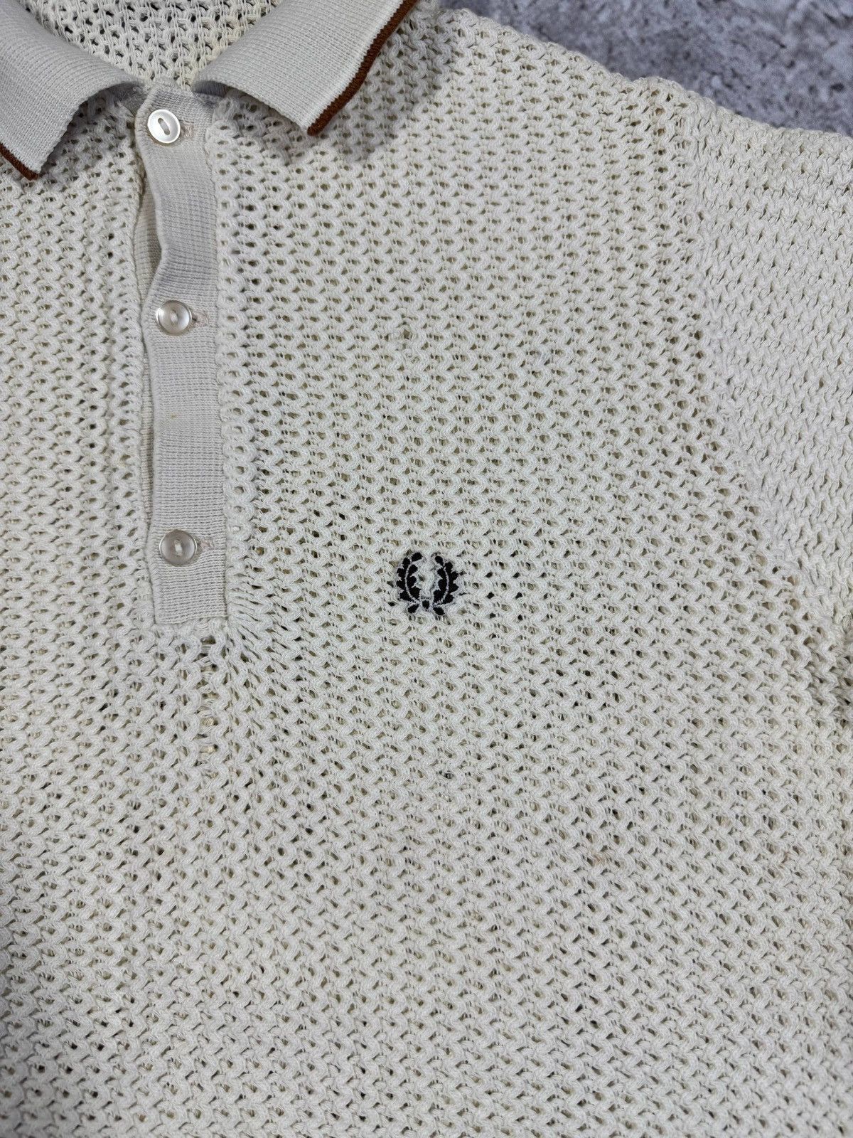 Fred Perry Vintage knitted Polo Fred Perry 90’s Size S-M Size US M / EU 48-50 / 2 - 2 Thumbnail