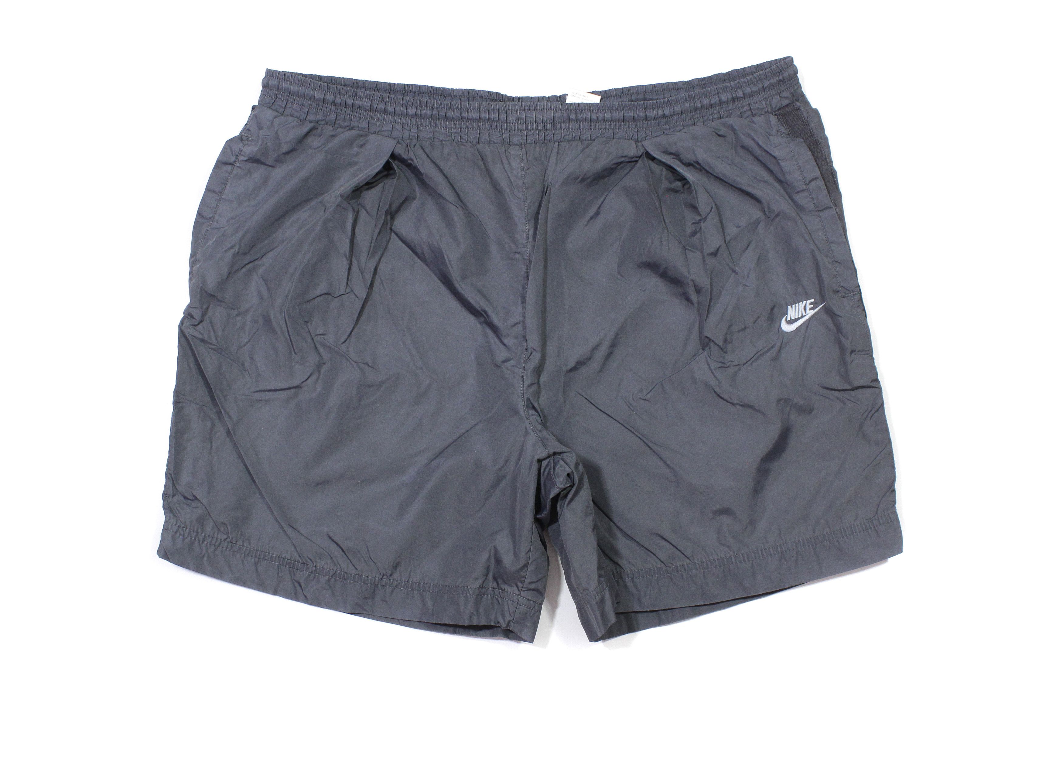 Nike 90S Swoosh Logo Nylon Swim Shorts Size US 34 / EU 50 - 1 Thumbnail