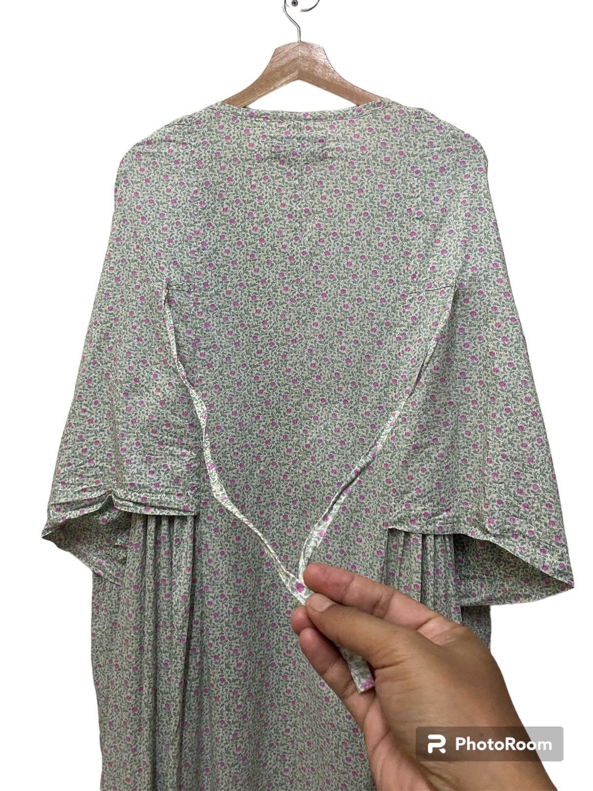 Comme des Garcons VINTAGE 90s FLORAL PATERN AD1991 TRICOT CDG MID-LENGHT DRESS Size XS / US 0-2 / IT 36-38 - 5 Thumbnail