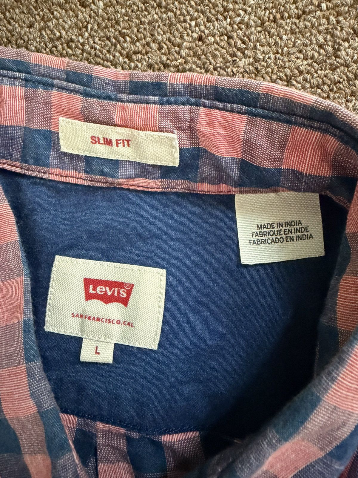 Levi's Vintage Levis San Francisco, Cal. Button Ups Shirt Size US L / EU 52-54 / 3 - 9 Thumbnail