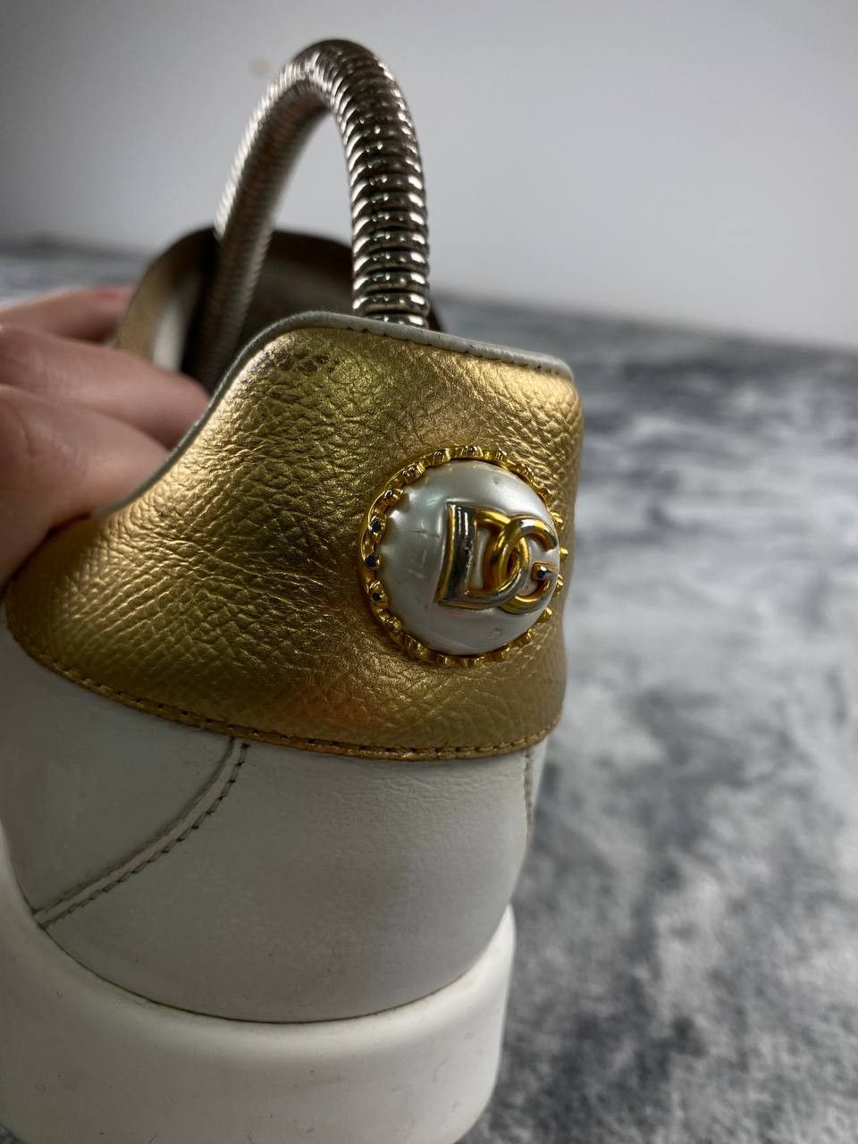 Dolce & Gabbana Dolce & Gabbana Portofino Leather Trainers Men Size 41 White Size US 8 / EU 41 - 16 Thumbnail