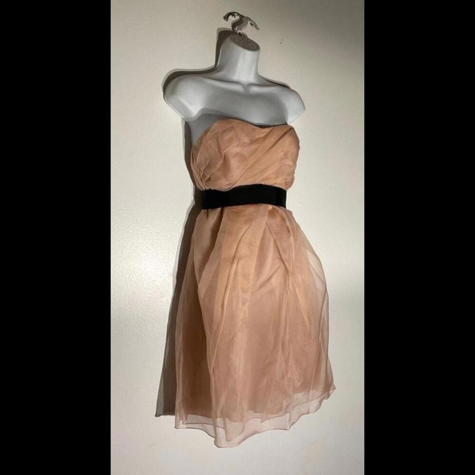 Vera Wang Vera Wang strapless dress gown in pink satin Size S / US 4 / IT 40 - 1 Thumbnail