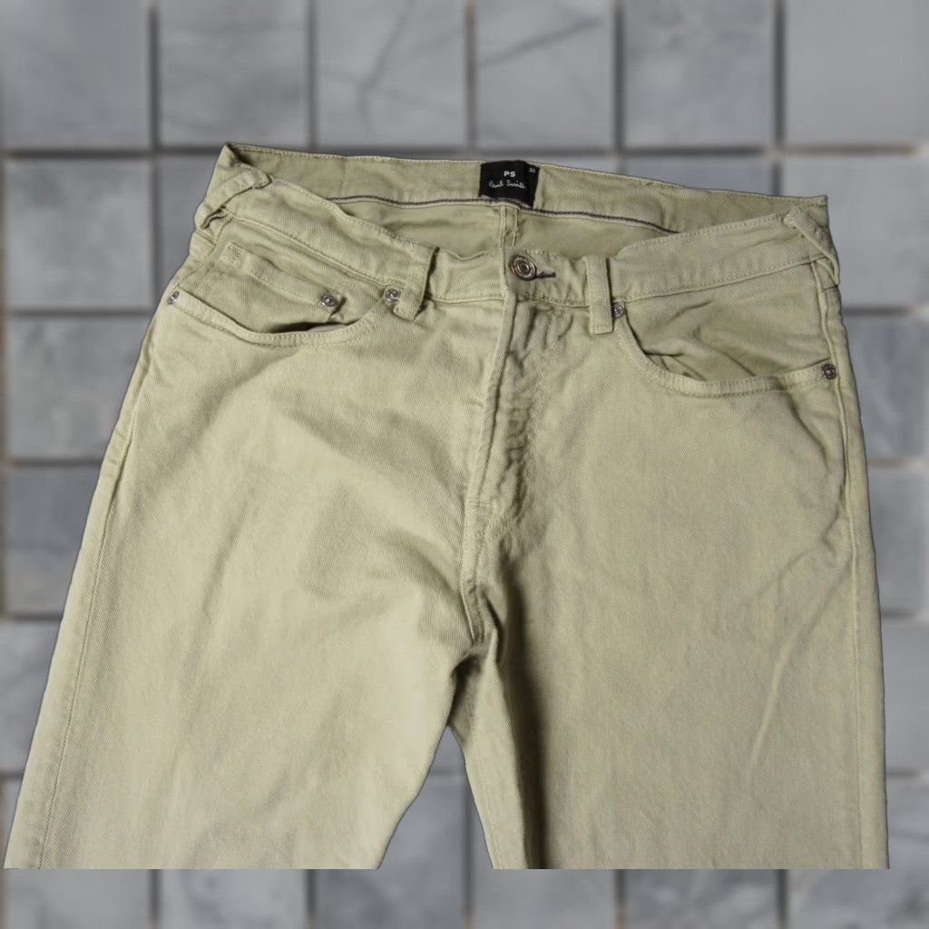 Paul Smith Paul Smith Jeans Mens 30x32 Green Denim Tapered Fit Stretch Casual Adult Pants Size US 30 / EU 46 - 1 Thumbnail