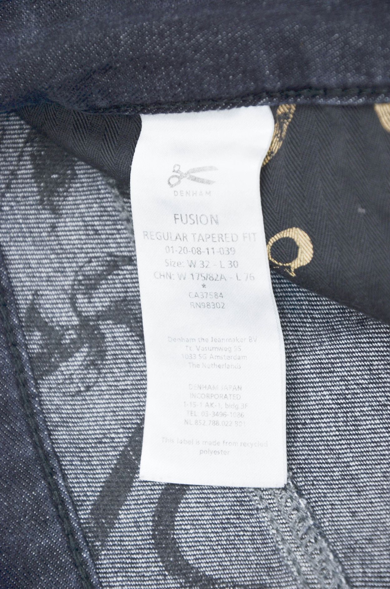 DENHAM Denham Fusion Regular Tapered Jeans Candiani Denim -W32 L30 Size US 32 / EU 48 - 9 Thumbnail