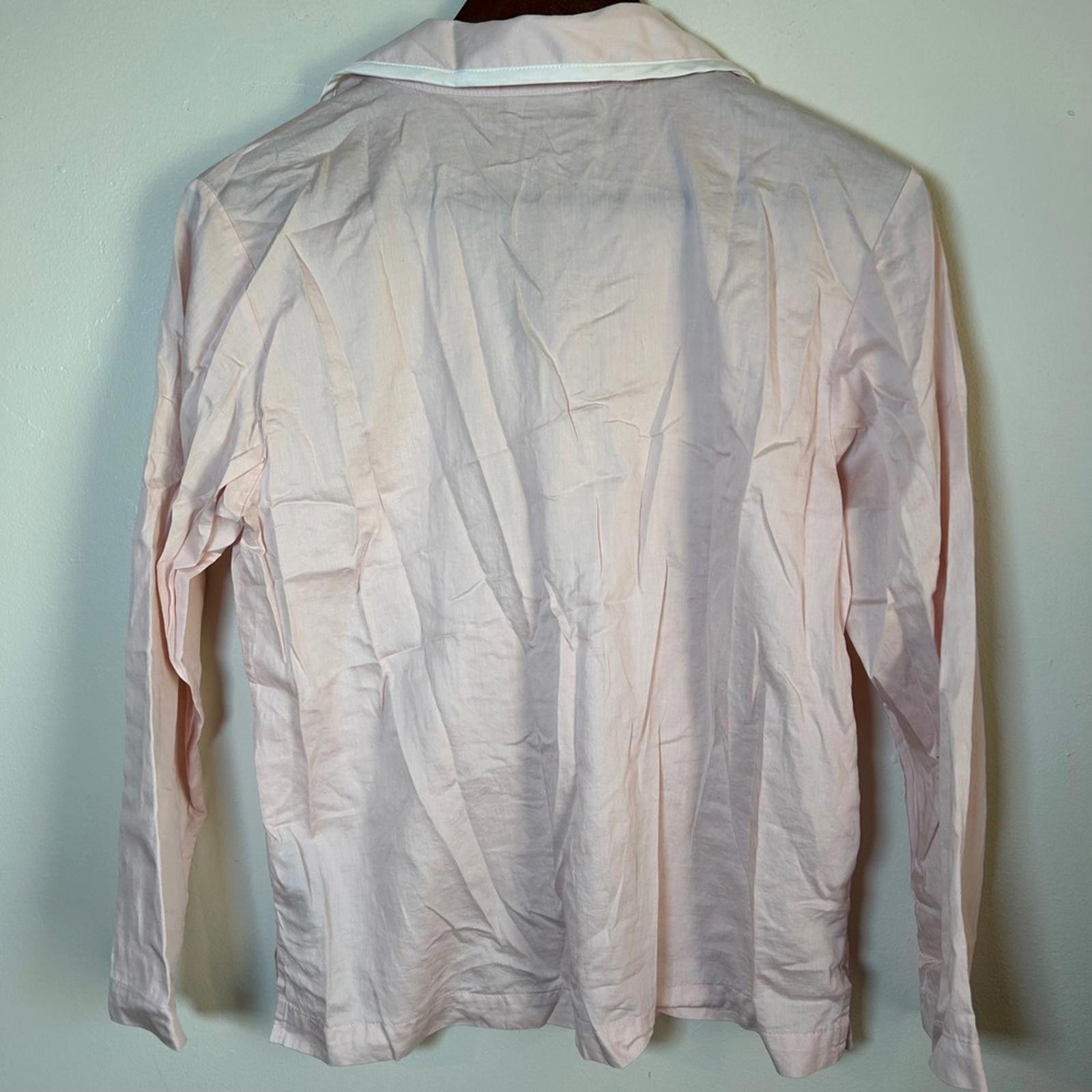 Modern Notoriety NWOT Natori Pajama Set Women Size S Pink Cotton Poplin Size ONE SIZE - 5 Thumbnail