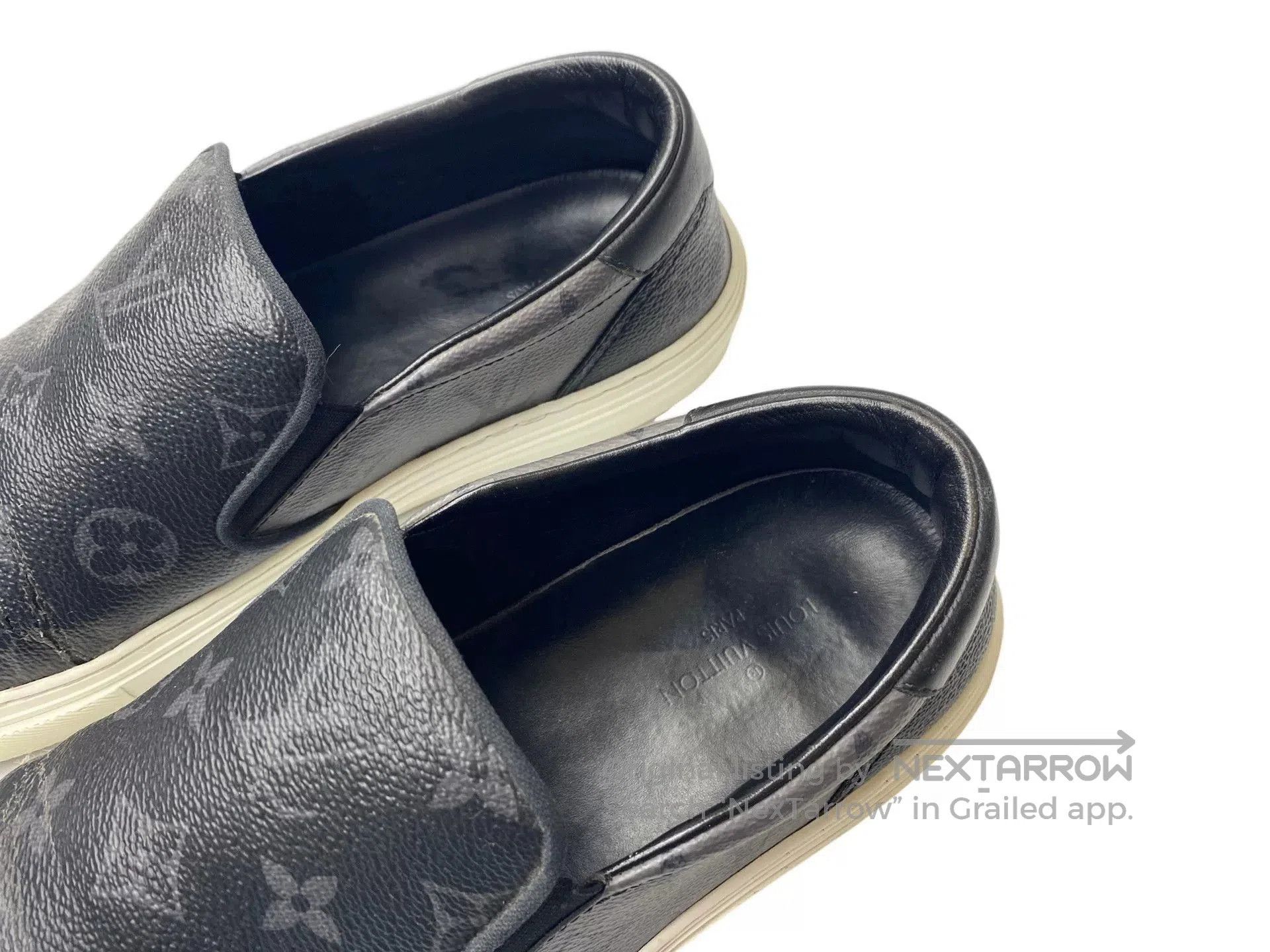 Louis Vuitton Louis Vuitton Black Silver Monogram Slip. Size US 9 / EU 42 - 3 Thumbnail