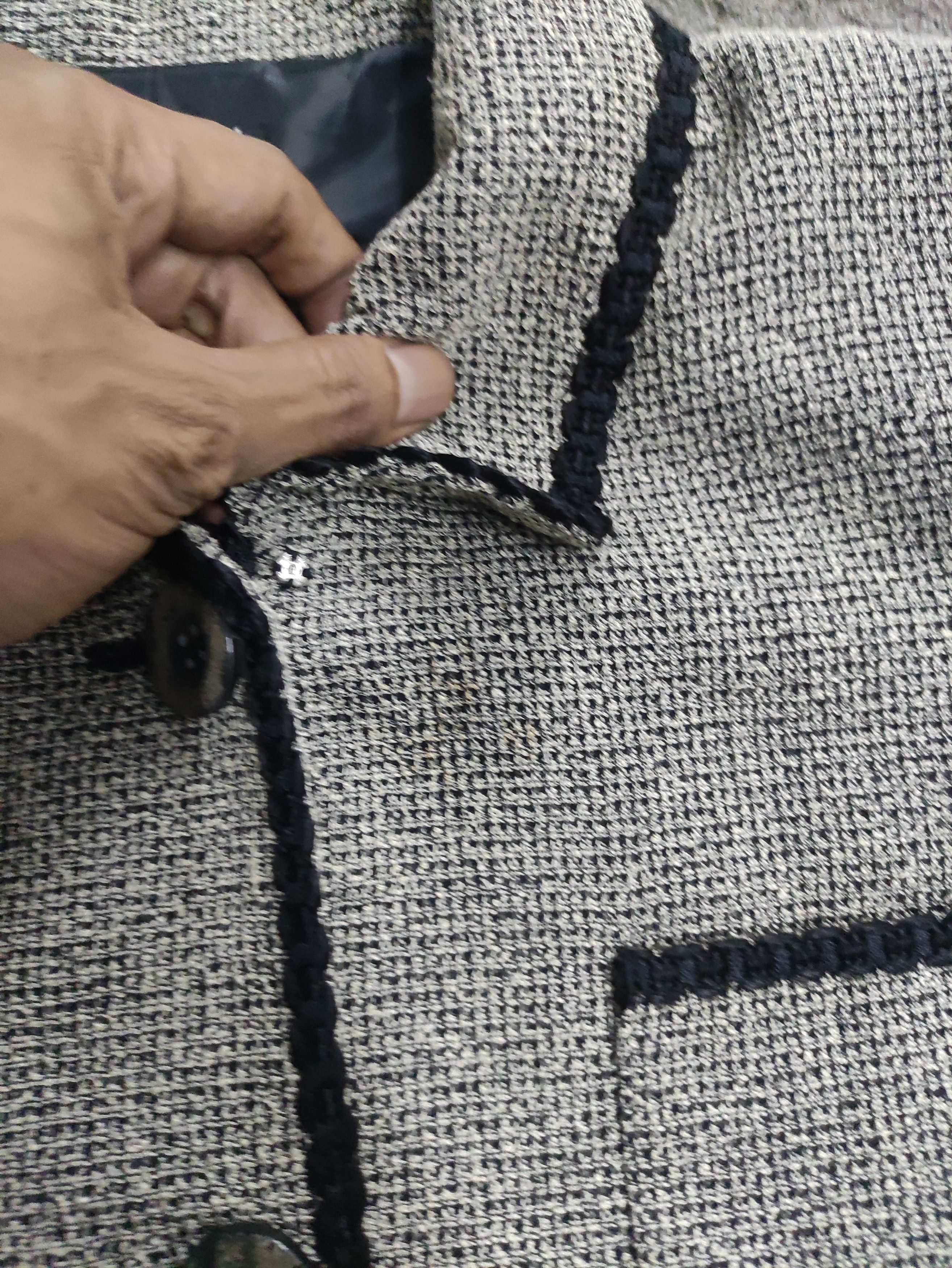 In The Attic Vintage Inattic Tweed Jacket Size M / US 6-8 / IT 42-44 - 3 Thumbnail