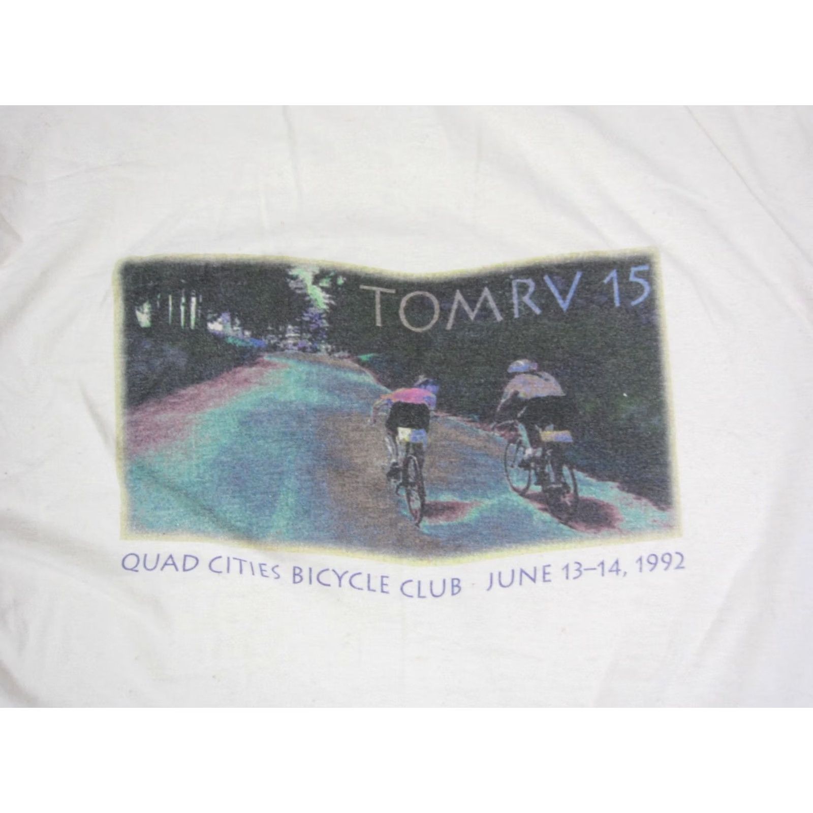 Vintage VINTAGE Bicycle Club Shirt Mens XL White TOMRV 15 Cycling 90s Size US XL / EU 56 / 4 - 2 Thumbnail