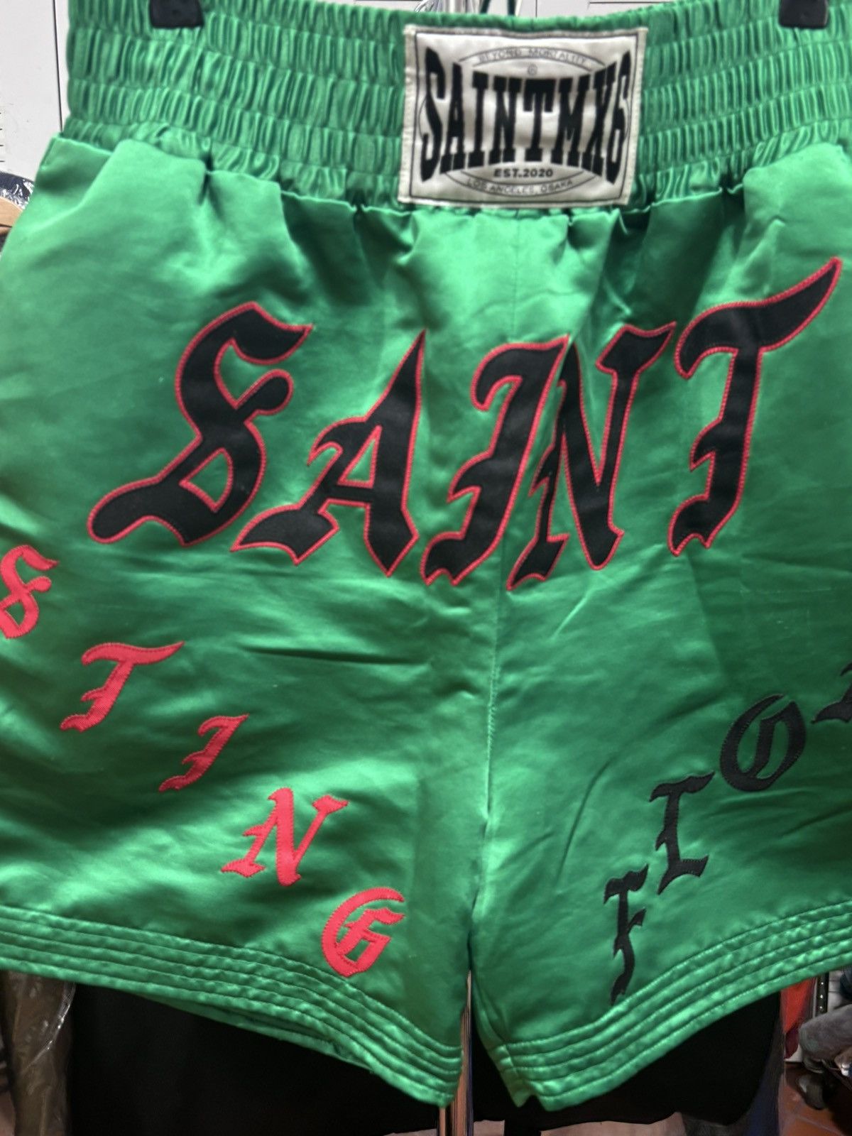 Saint Michael Saint Michael Boxing Short 'Green' Size US 32 / EU 48 - 2 Thumbnail