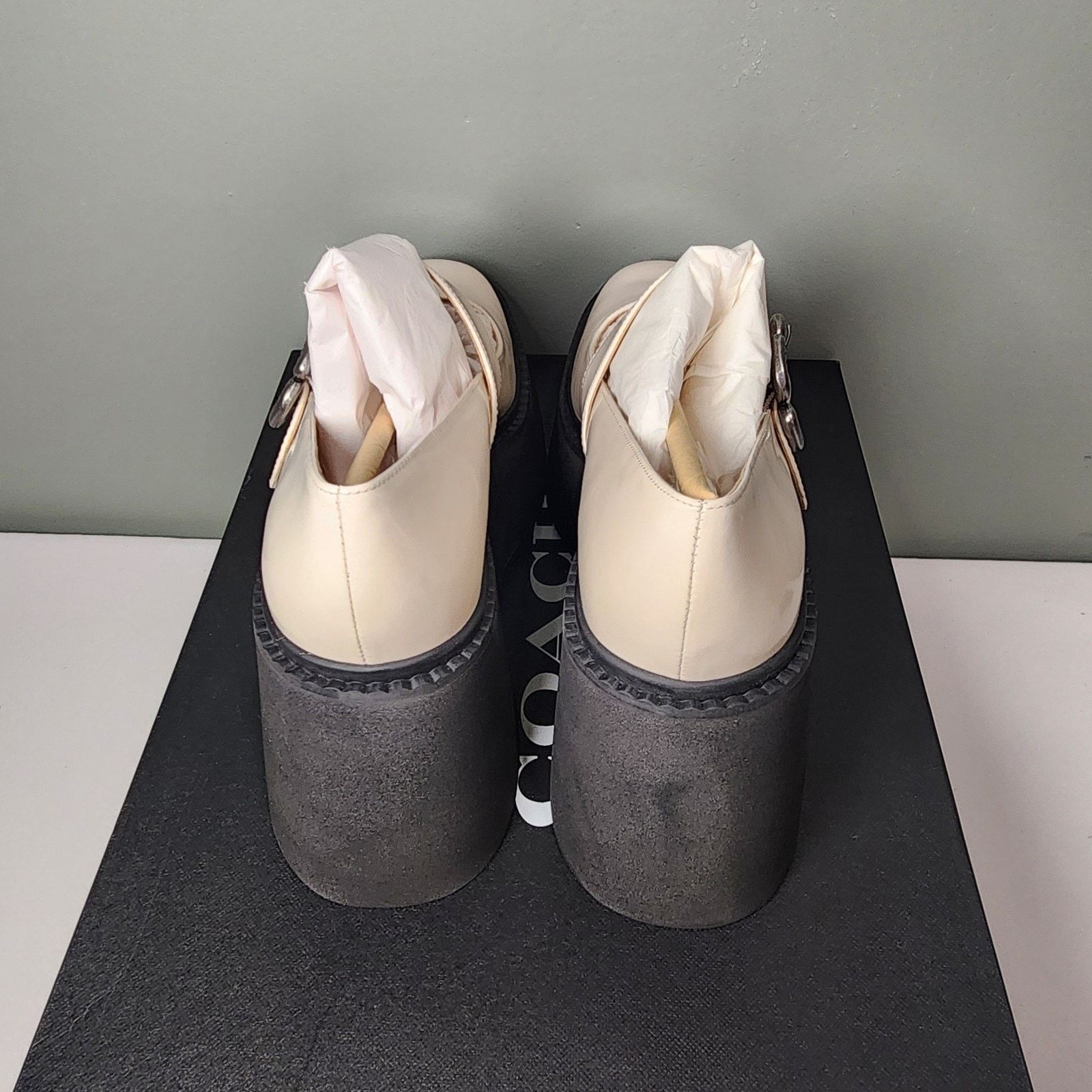 Coach Coach CBP04 Women's Tea Rose Platform Mary Jane Chalk Sz 7B Size US 10 / IT 40 - 6 Thumbnail