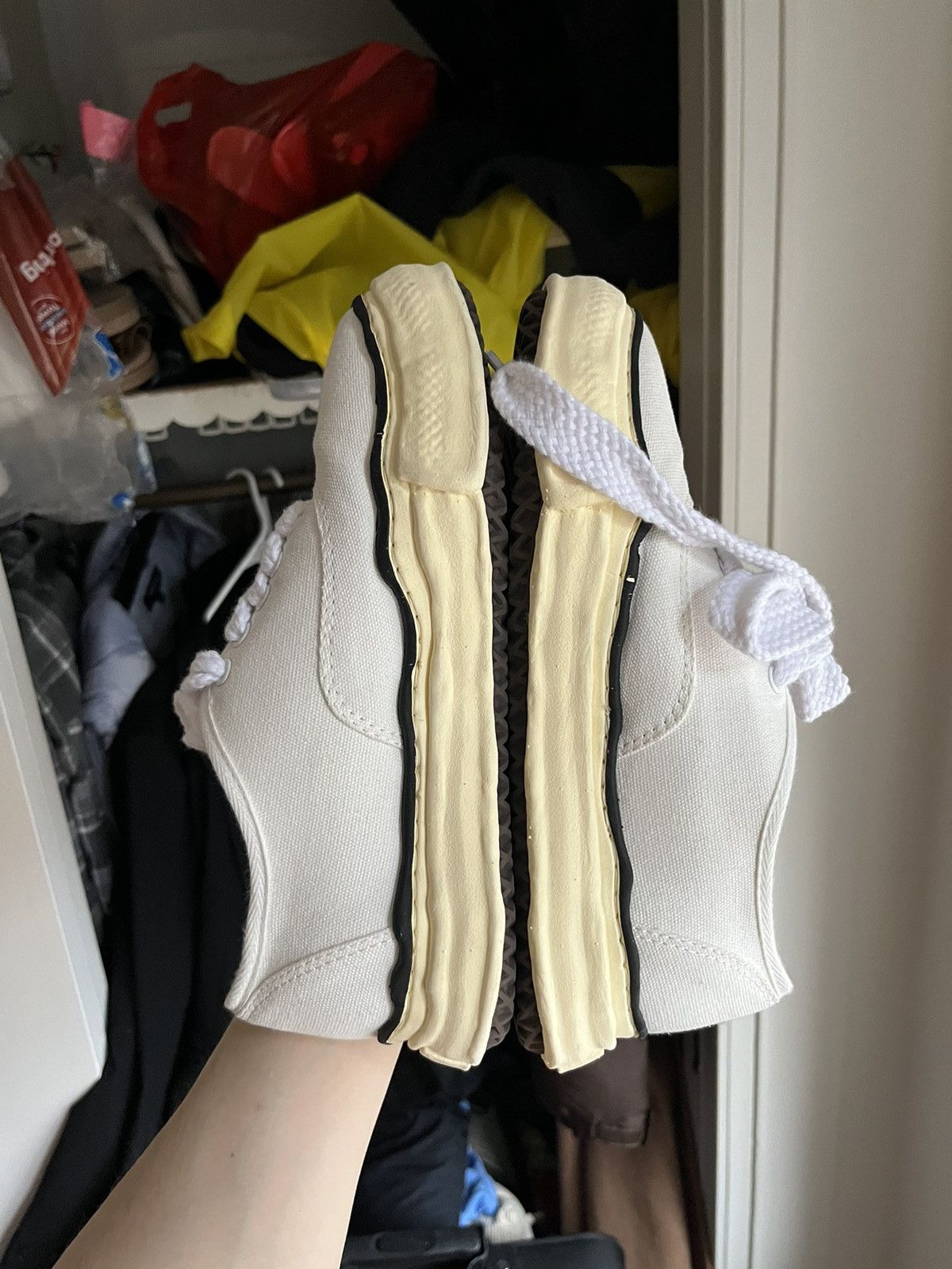 Maison MIHARA YASUHIRO × Vintage Maison Mihara Yasuhiro low White baker vintage sole canvas Size US 9 / IT 39 - 4 Thumbnail